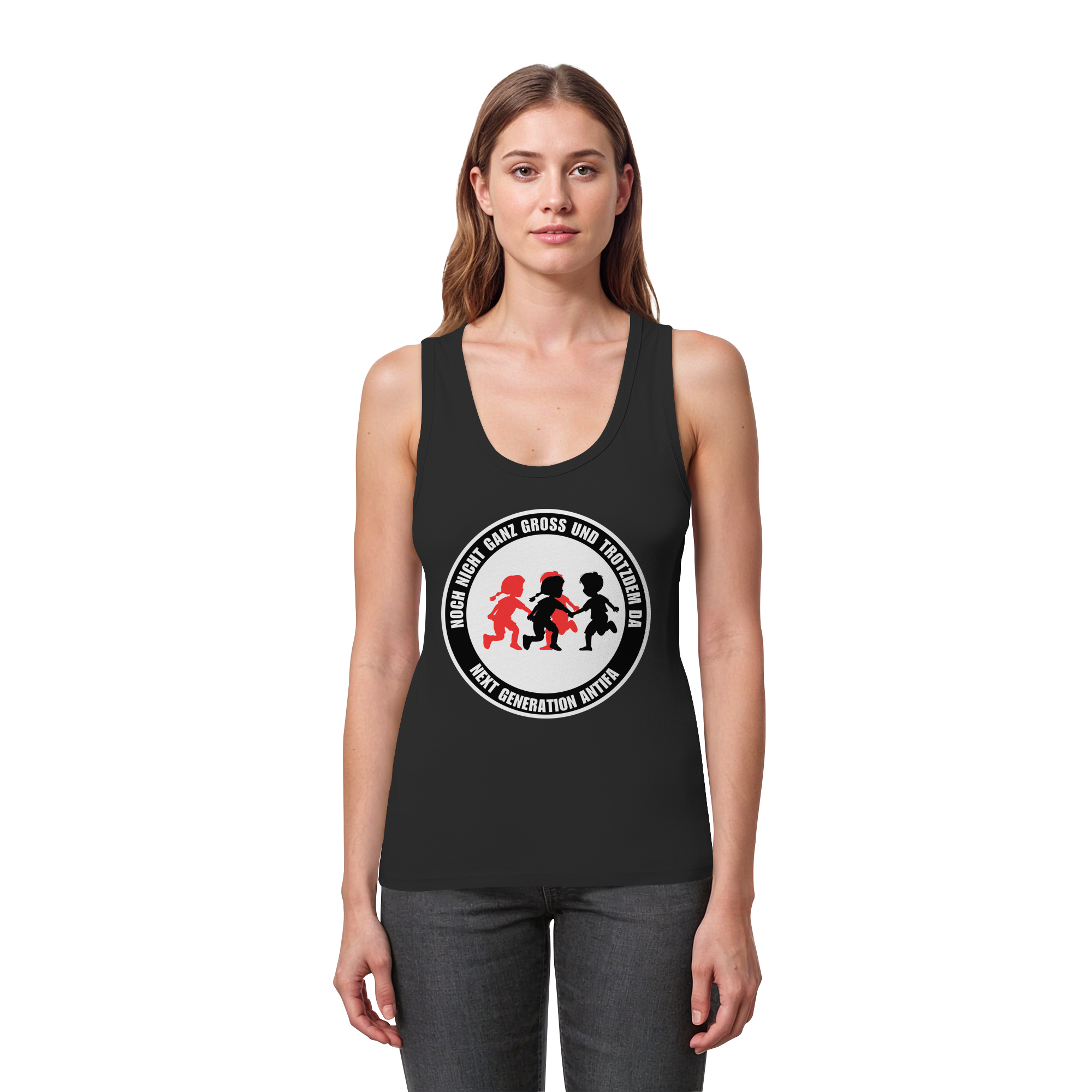 Noch nicht ganz gross und trotzdem da: Next Generation Antifa - Womens Organic Fitted Tank Top