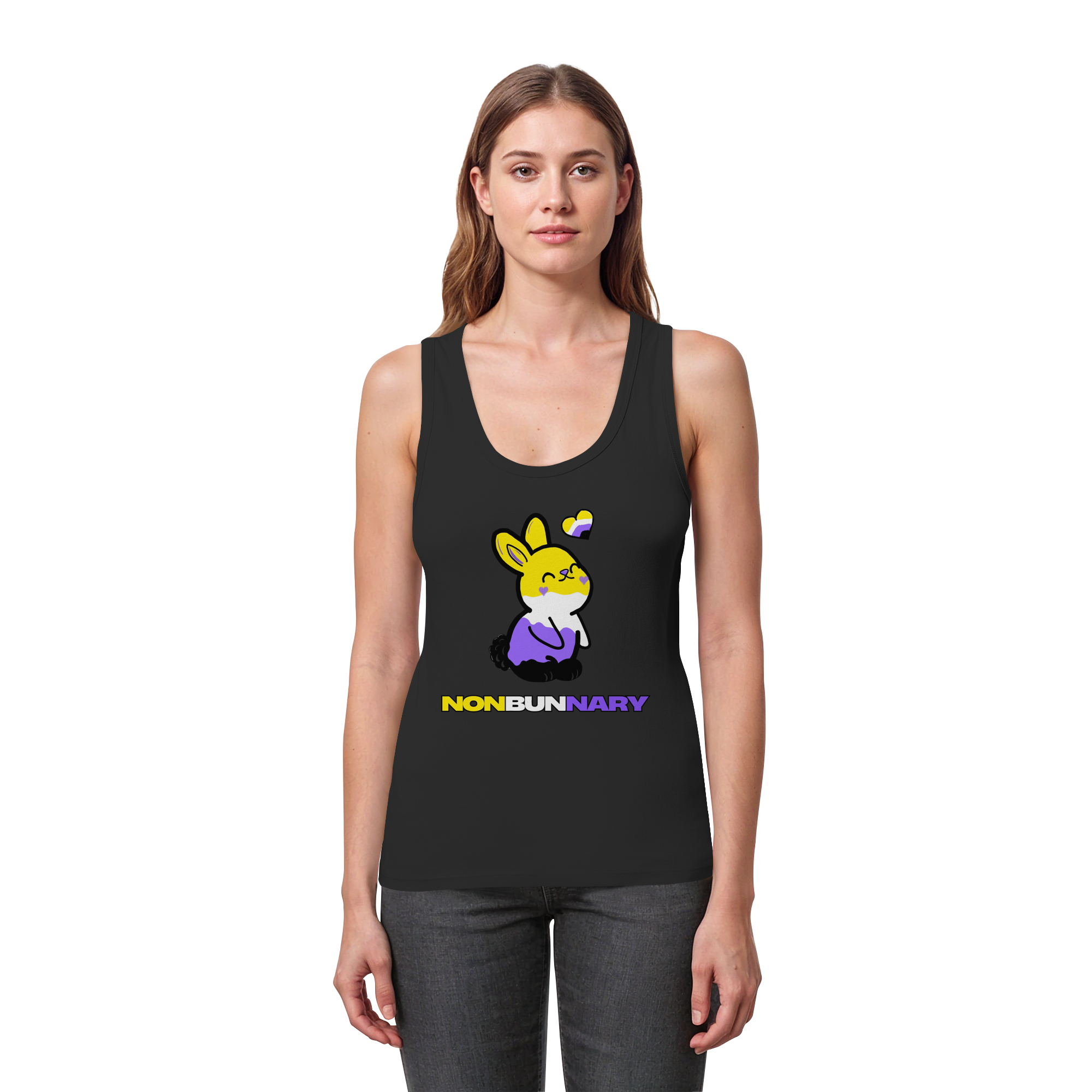 Nonbunnary - Womens Organic Fitted Tank Top