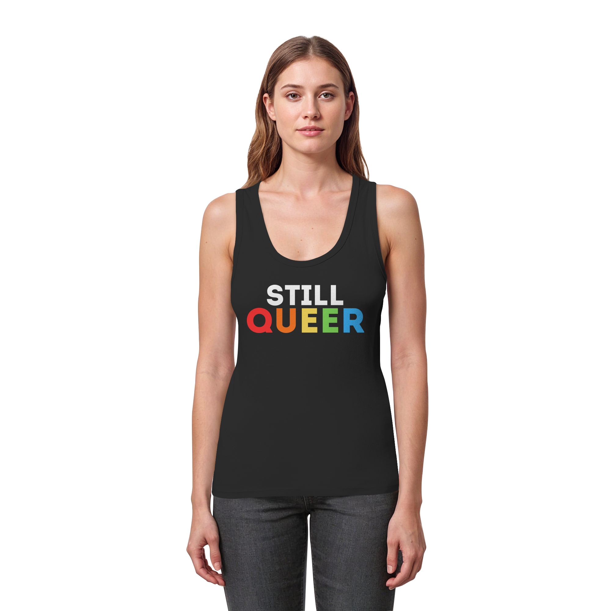 Still Queer - Womens Organic Fitted Tank Top