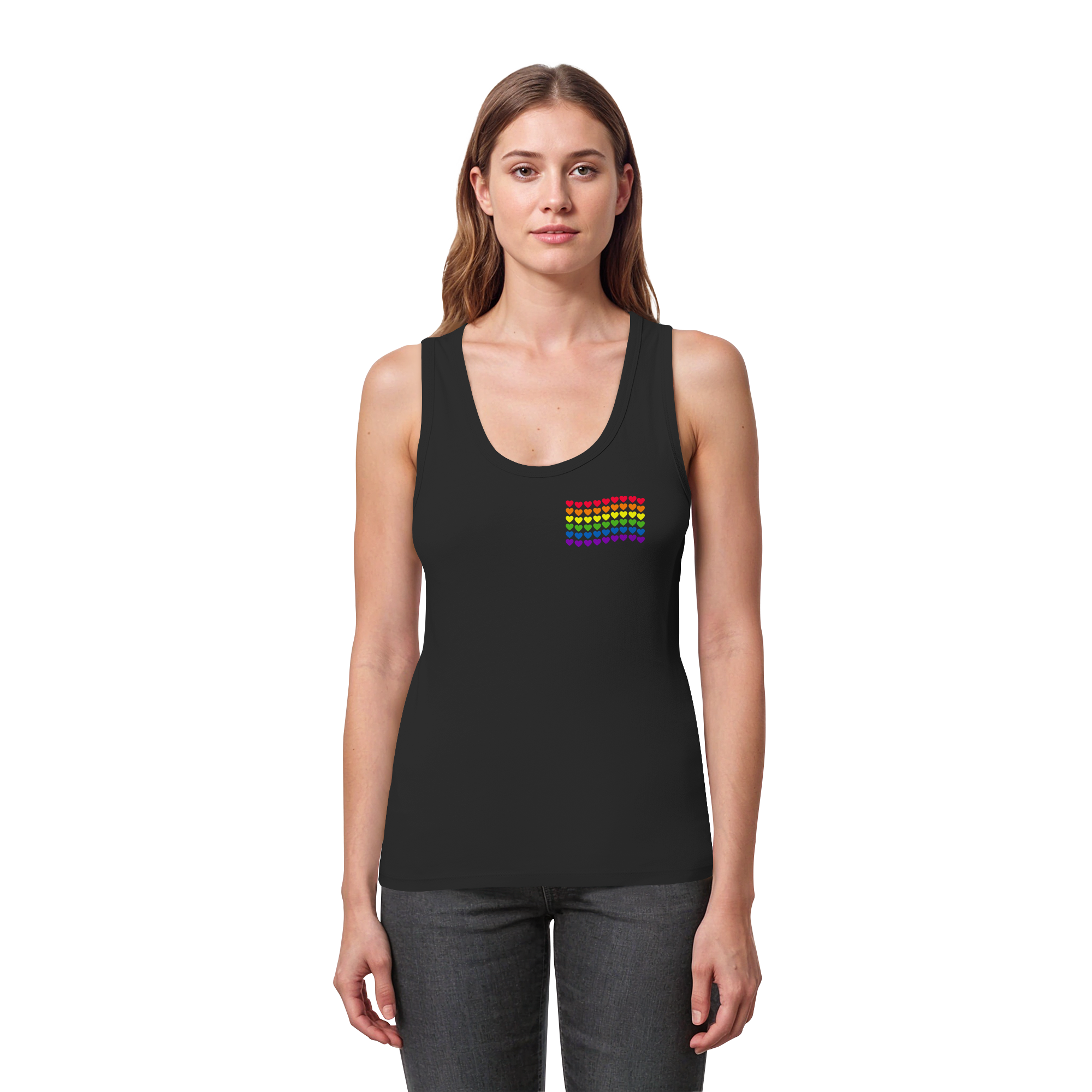Herzenflagge - Womens Organic Fitted Tank Top
