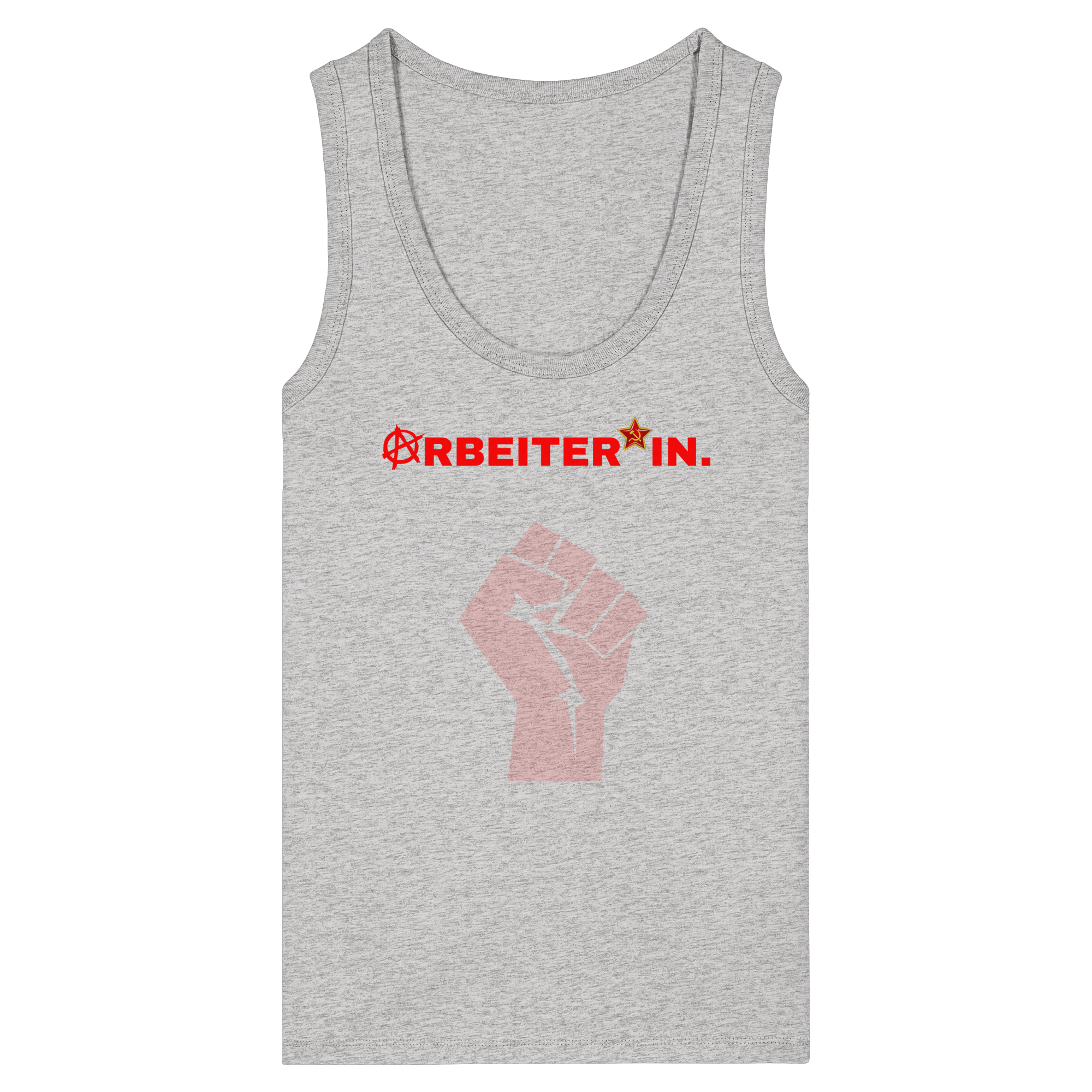 ARBEITER*IN. "Solidarisch und Frei Edition" - Womens Organic Fitted Tank Top