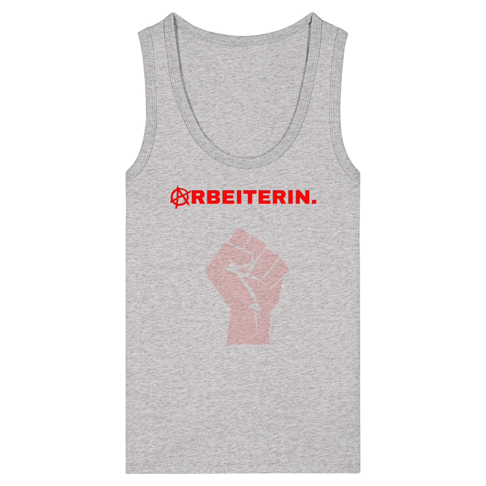 ARBEITERIN. "Solidarisch und Frei Edition" - Womens Organic Fitted Tank Top