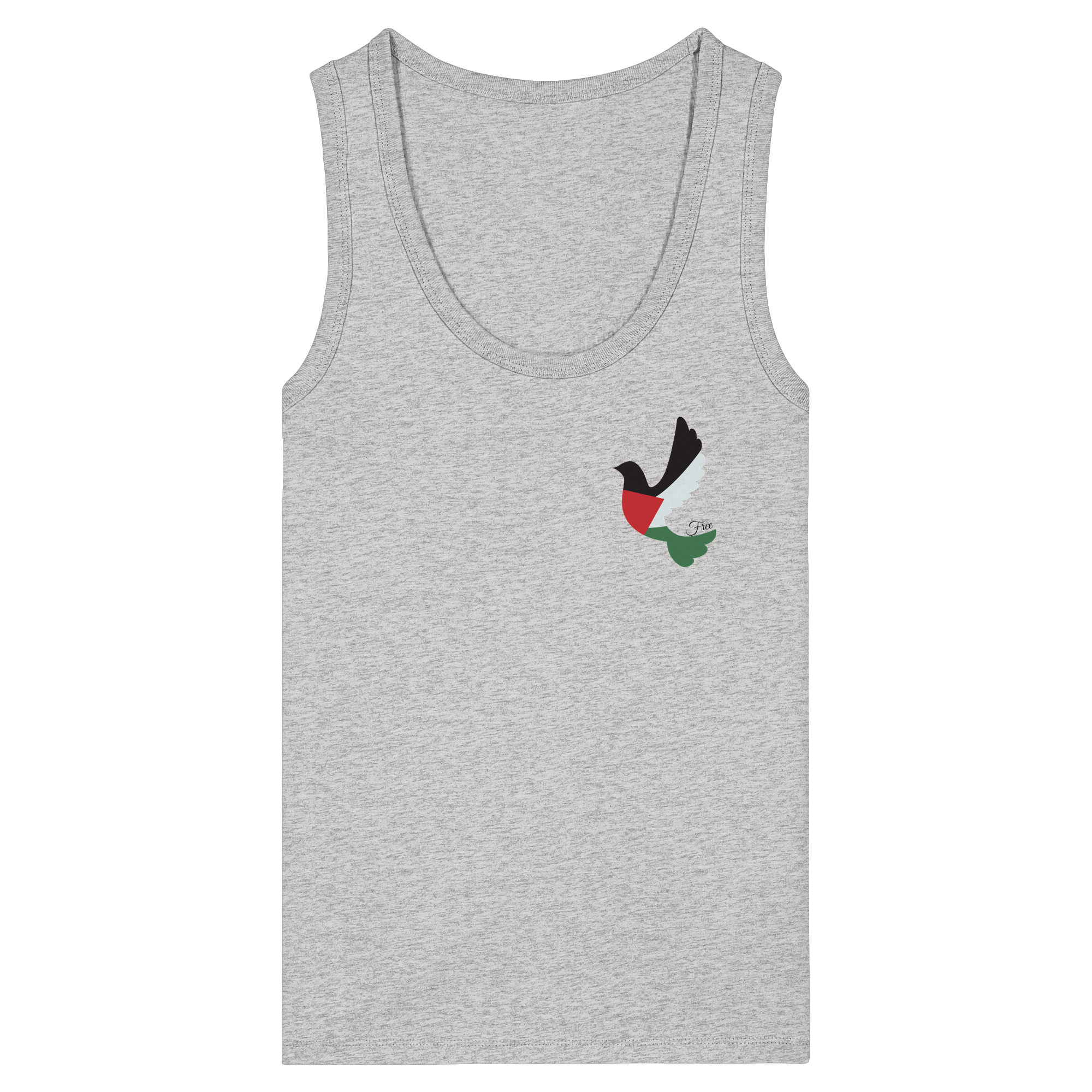 Free Palestine "Unbroken Wings Edition" - Womens Organic Fitted Tank Top
