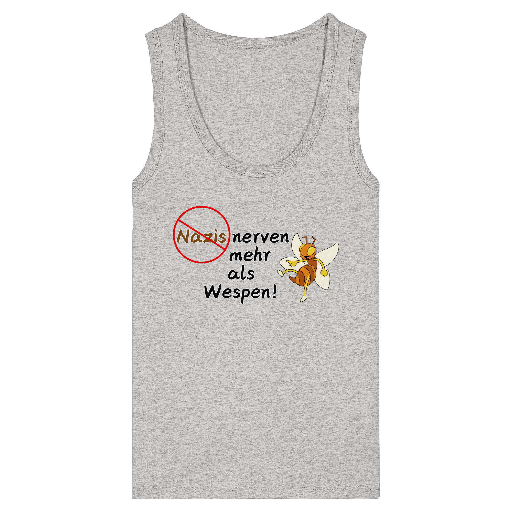 Nazis nerven mehr als Wespen - Womens Organic Fitted Tank Top