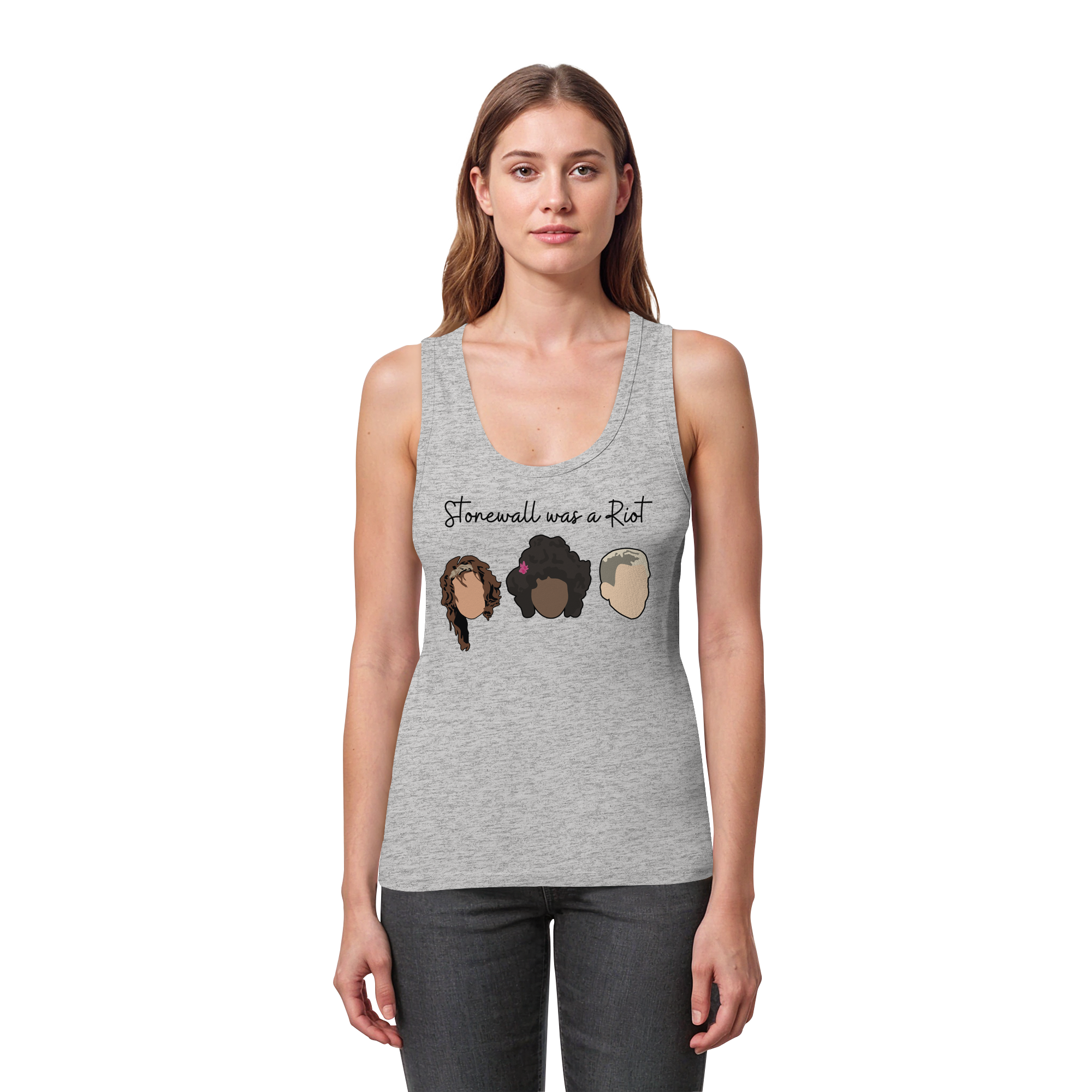 Stonewall was a Riot "Icons Edition" (hell) - Womens Organic Fitted Tank Top