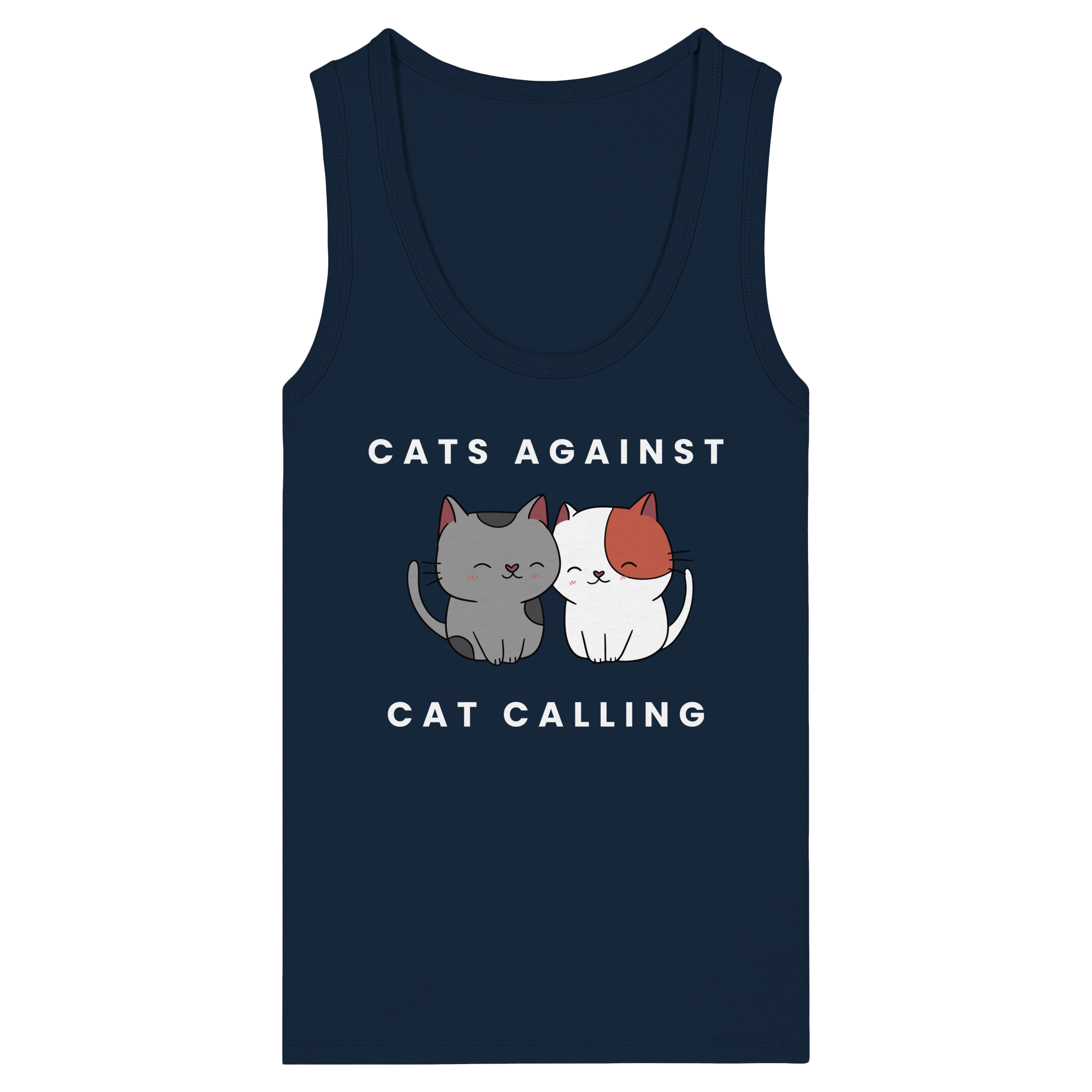 Cats Against Catcalling "Cuddle Edition" - Womens Organic Fitted Tank Top
