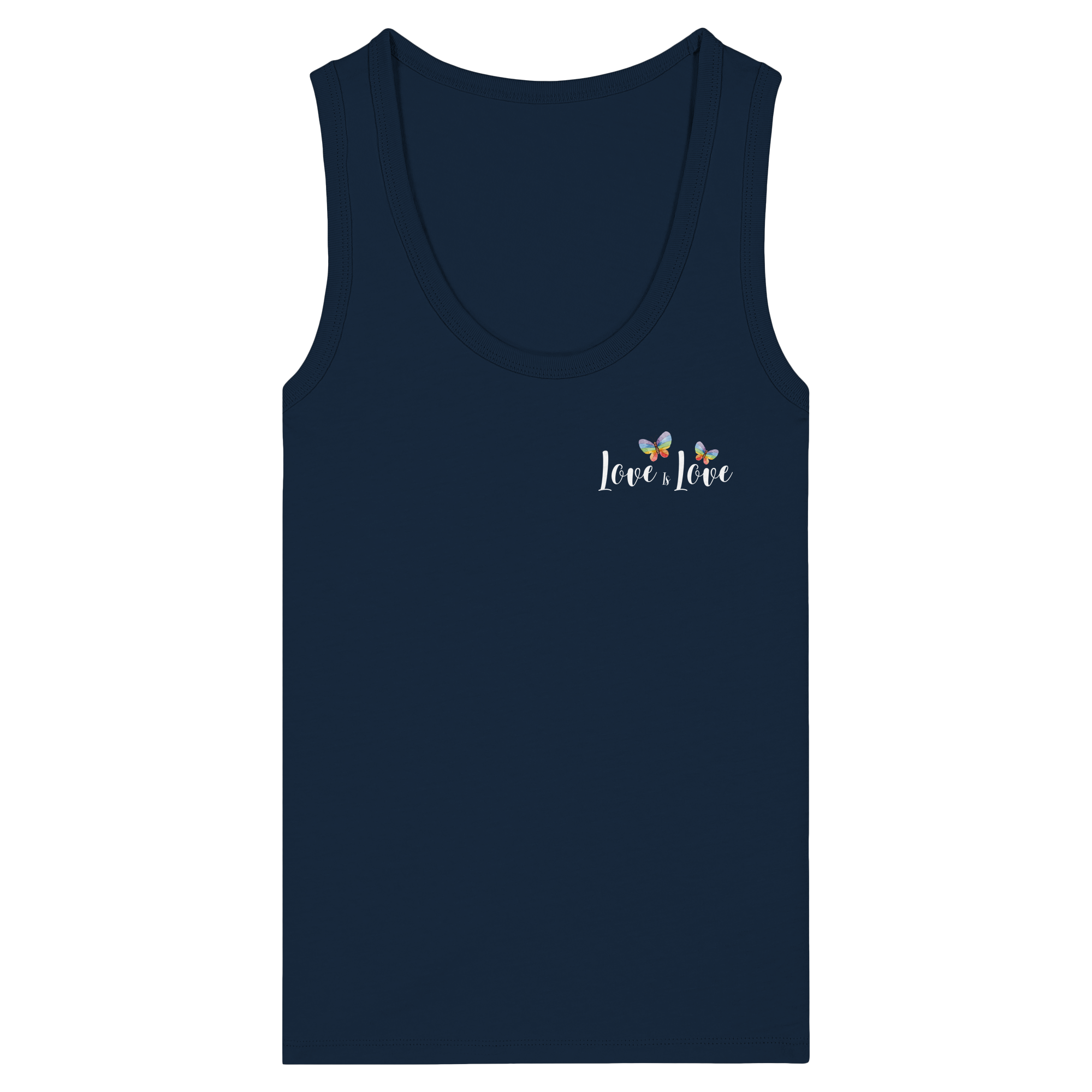 Love is Love "Butterfly Edition" - Womens Organic Fitted Tank Top