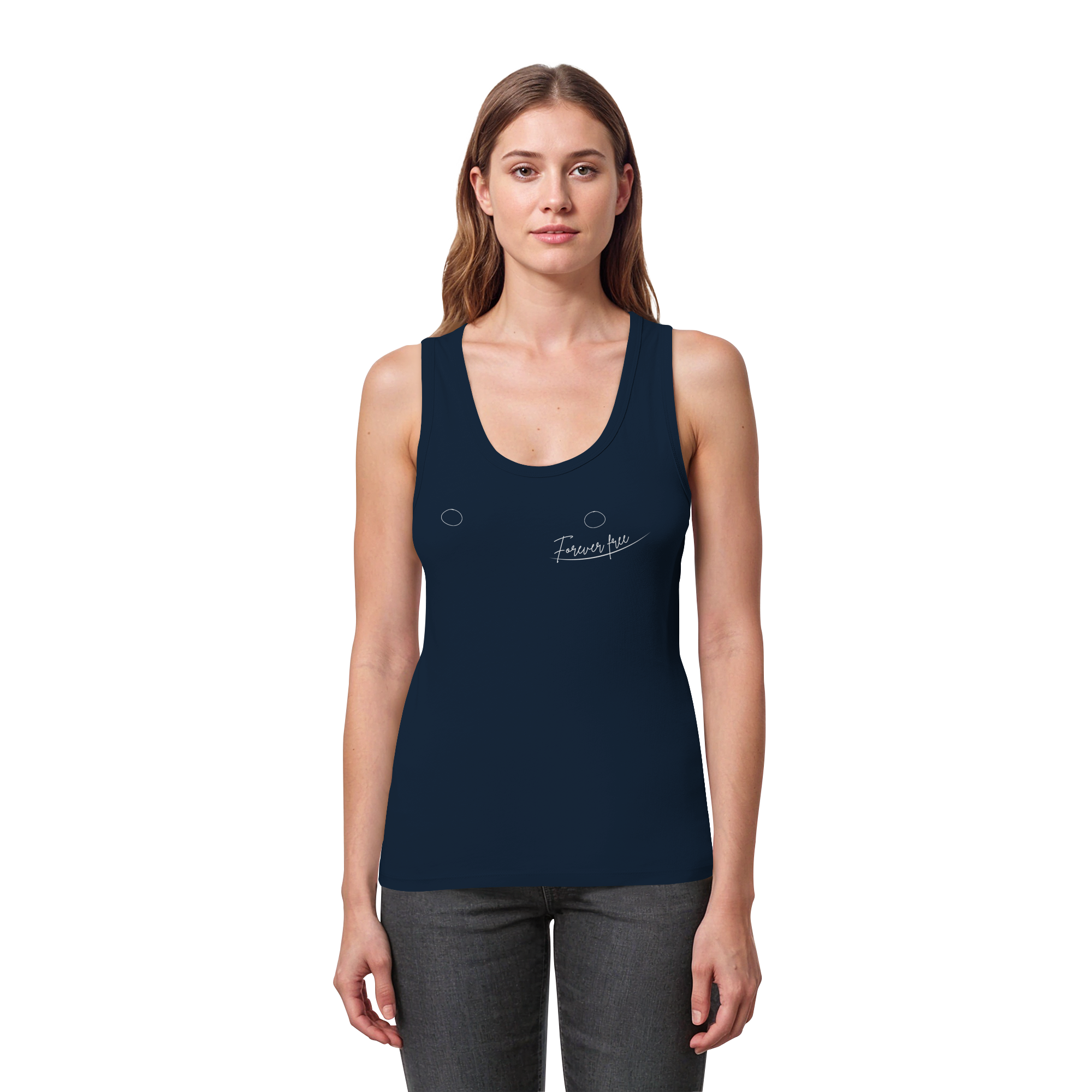 Forever Free nach Mastektomie "linksseitige Edition" - Womens Organic Fitted Tank Top