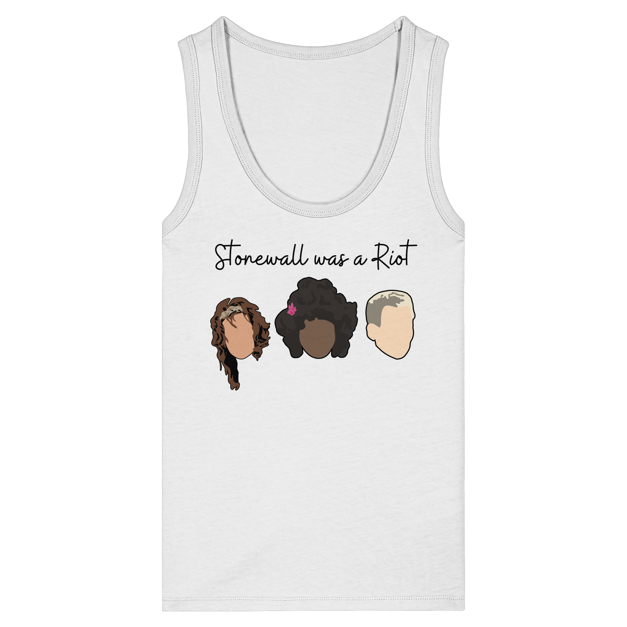 Stonewall was a Riot "Icons Edition" (hell) - Womens Organic Fitted Tank Top