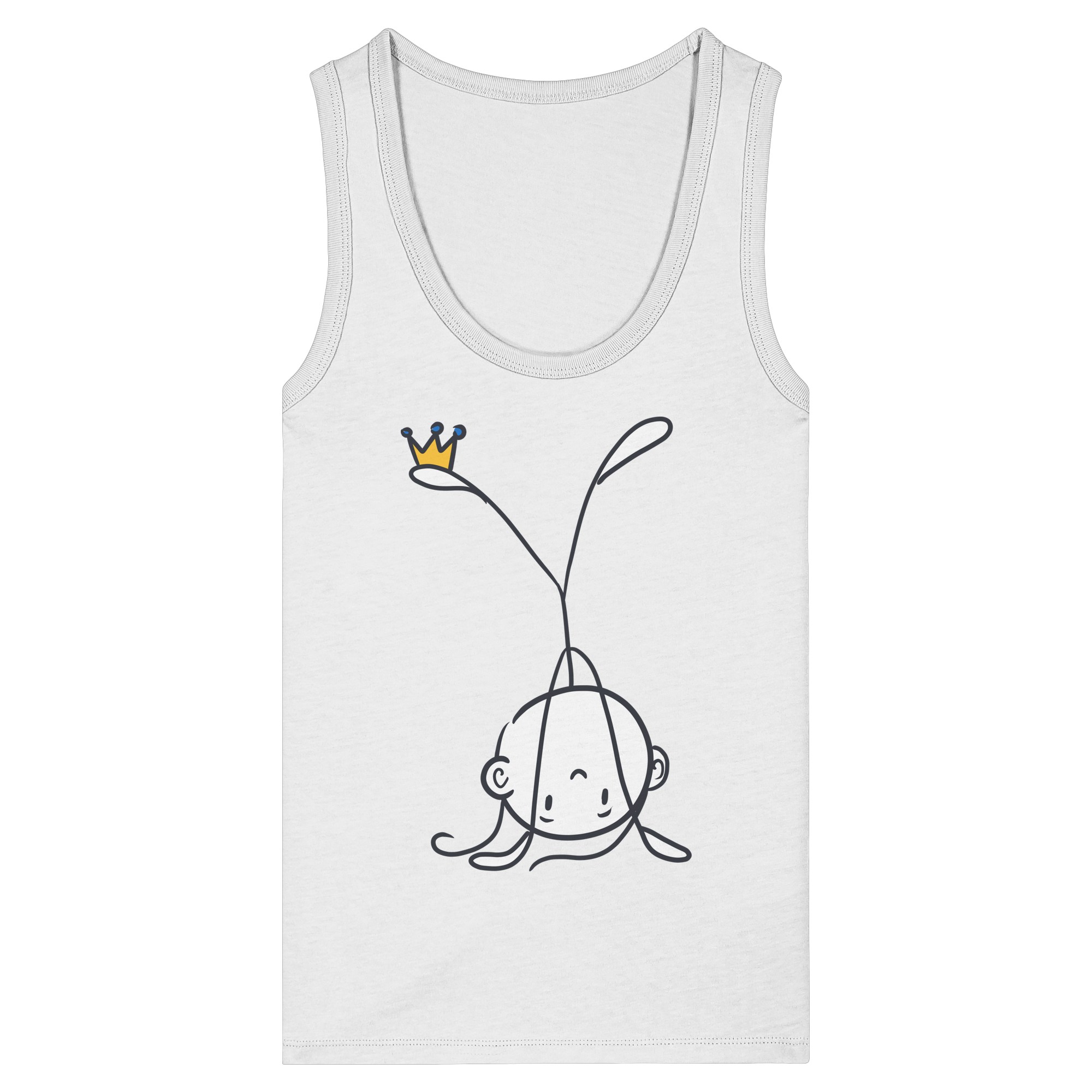 Seelenmännchen "Handstand Edition" Frontprint (hell) - Womens Organic Fitted Tank Top