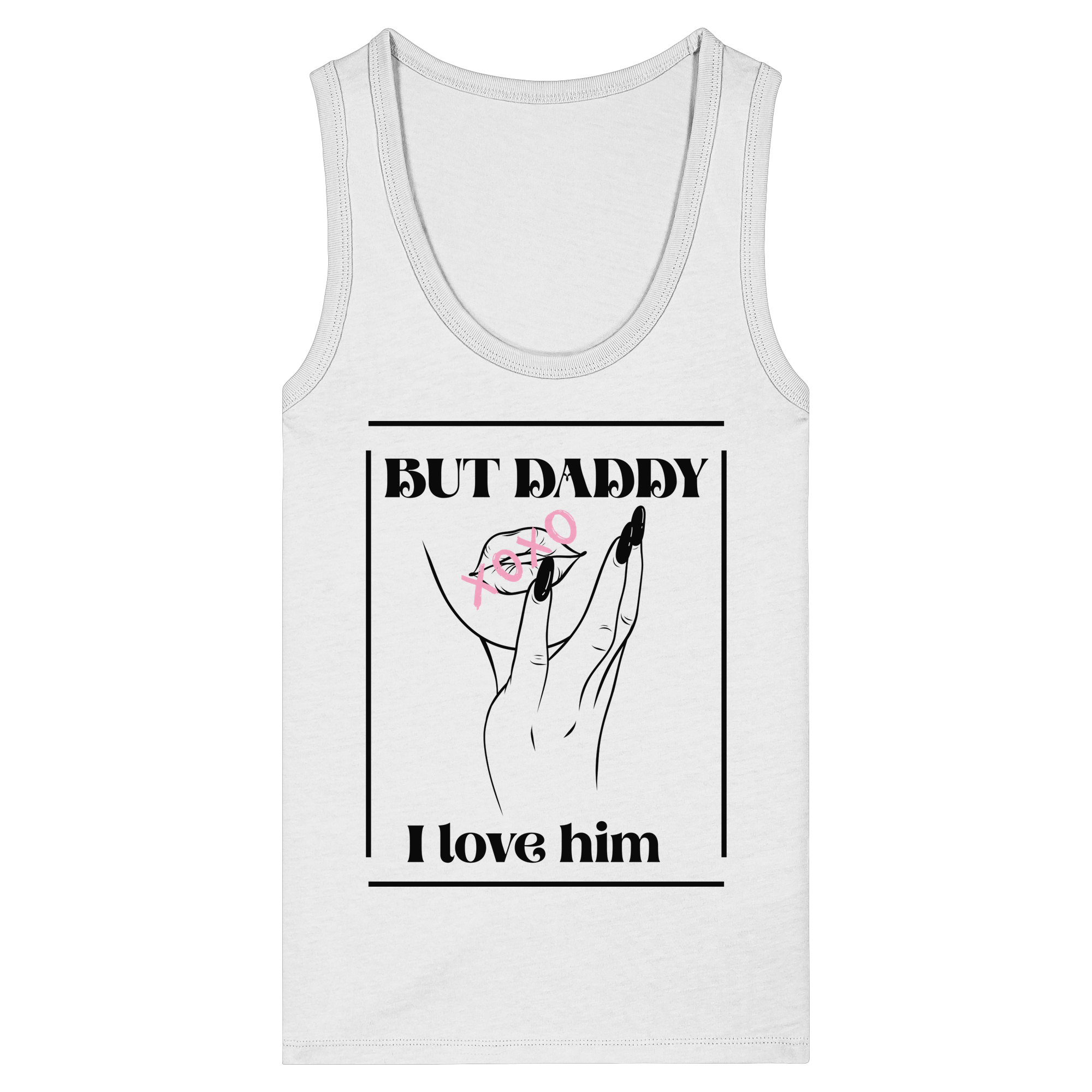 But Daddy I Love Him (hell) - Womens Organic Fitted Tank Top