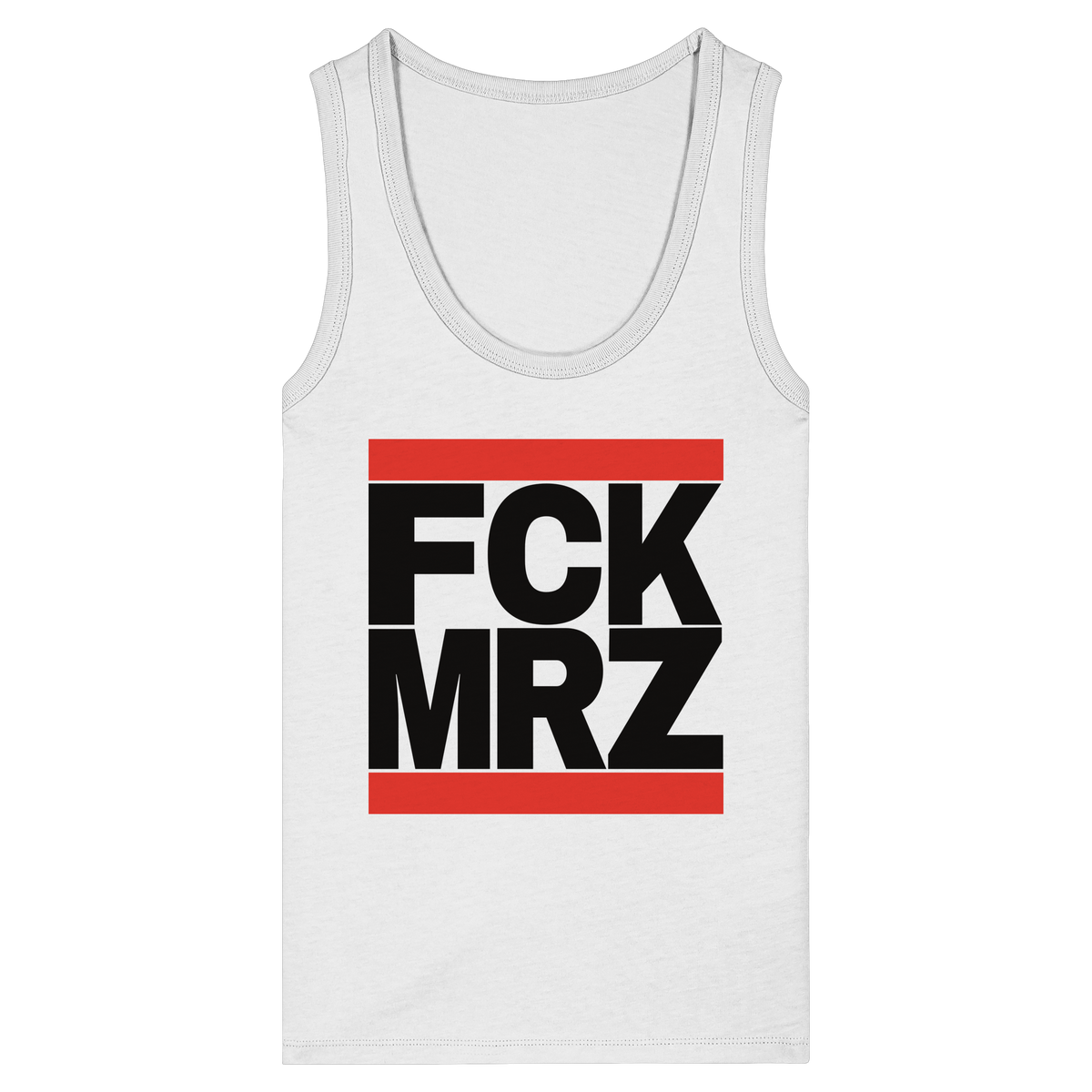 FCK MRZ (schwarze Schrift) - Womens Organic Fitted Tank Top
