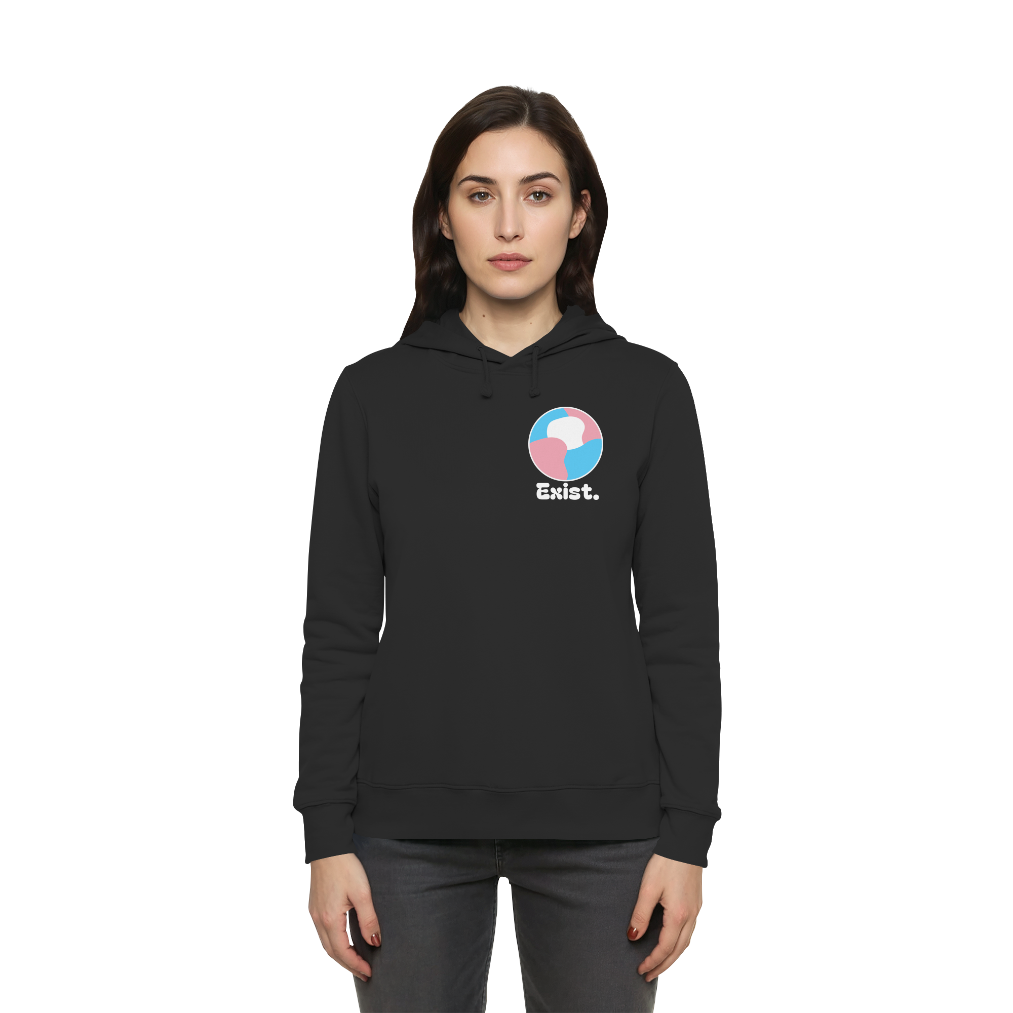 Exist "Trans Edition" - Womens Organic Hoodie B&C