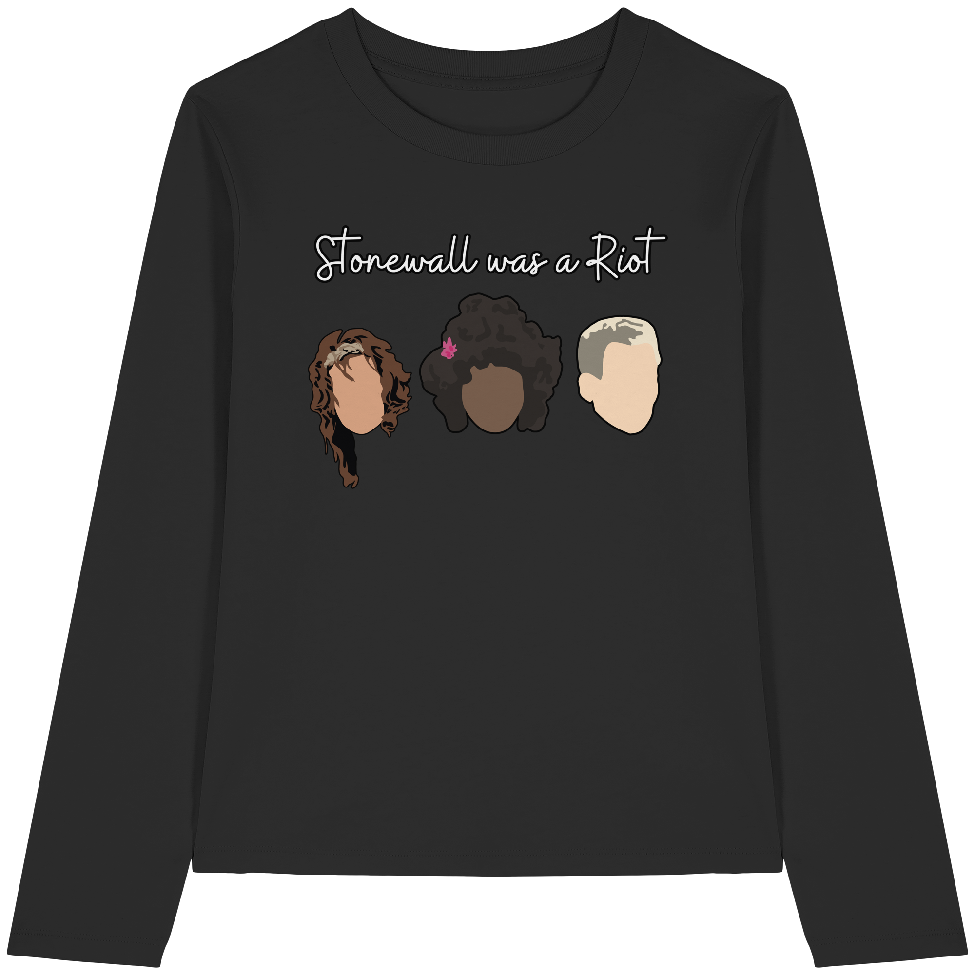 Stonewall was a Riot "Icons Edition" (dunkel) - Womens Organic Longsleeve T-Shirt