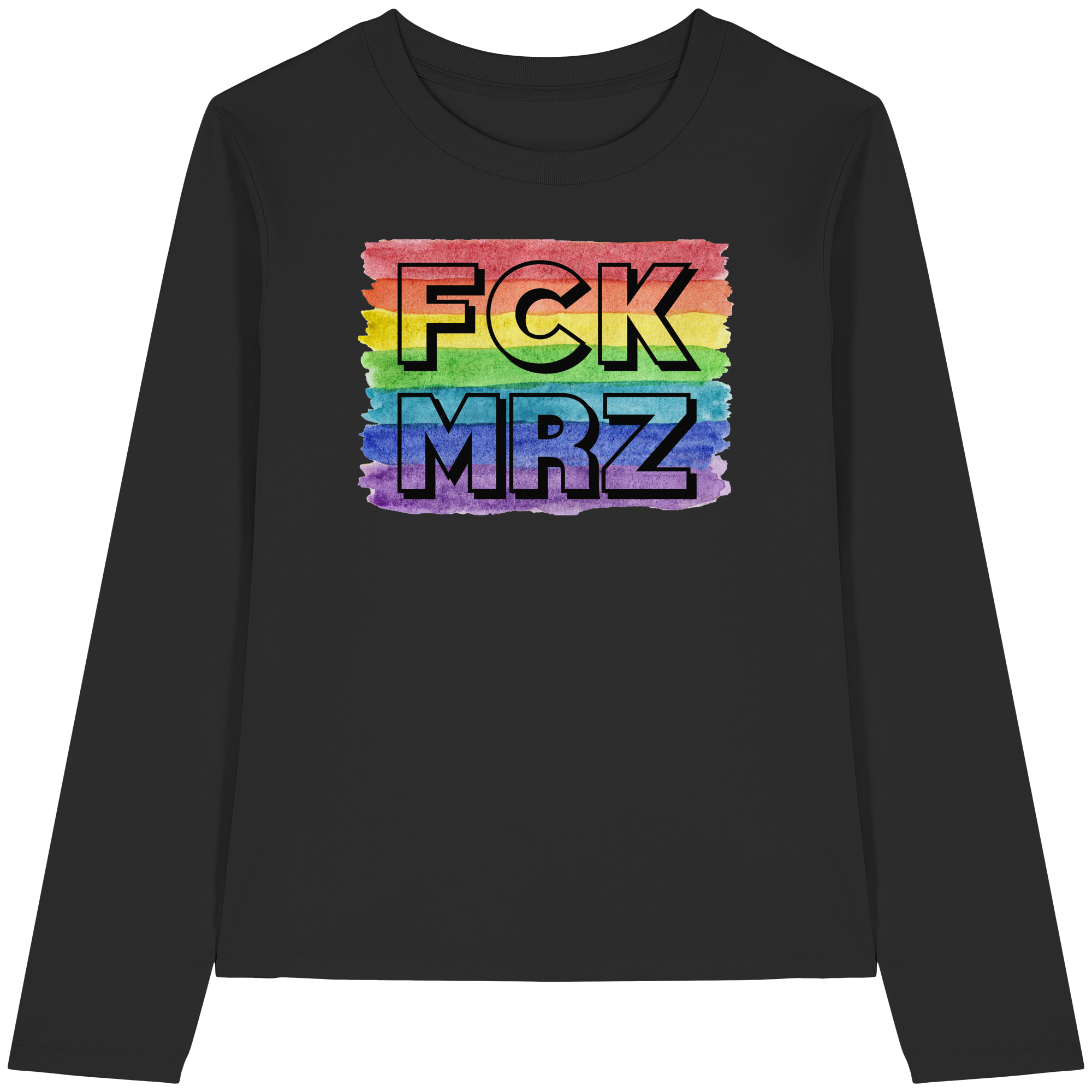 FCK MRZ "Rainbow Resistance Edition" - Womens Organic Longsleeve T-Shirt