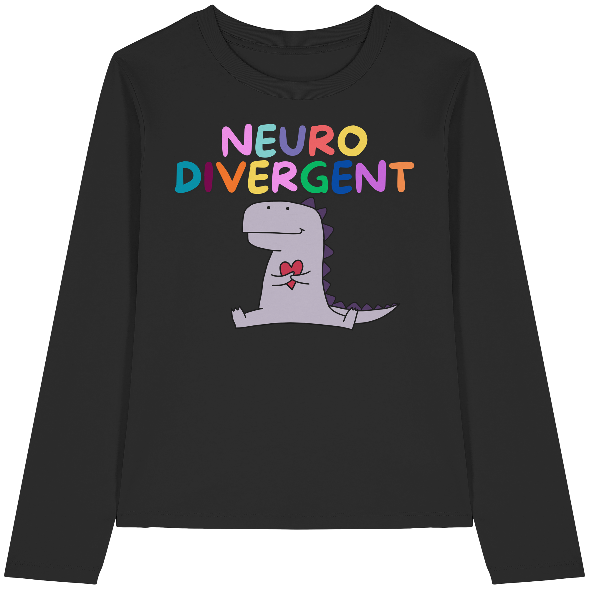 Neurodivergent "Dino Edition" - Womens Organic Longsleeve T-Shirt