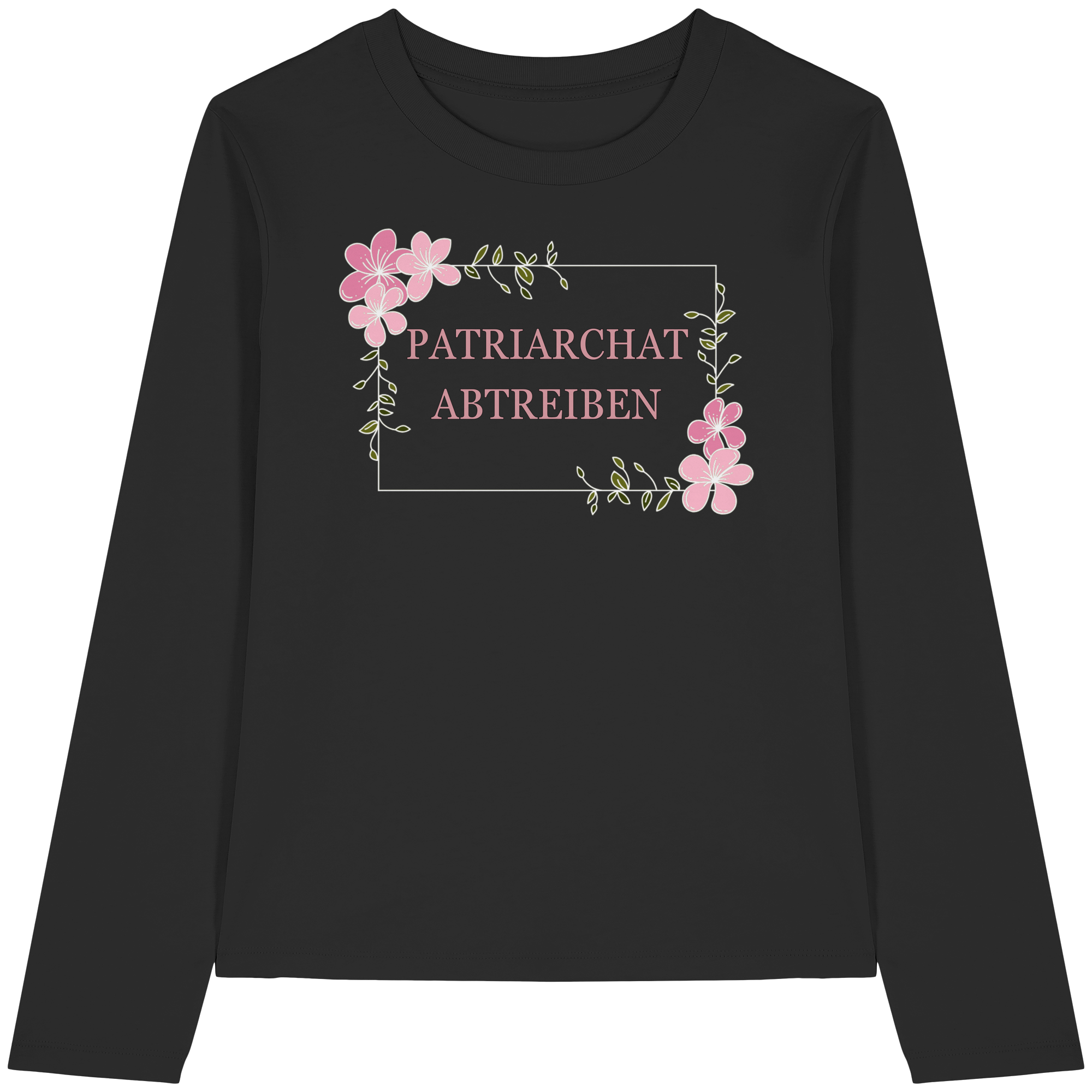Patriarchat abtreiben - Womens Organic Longsleeve T-Shirt