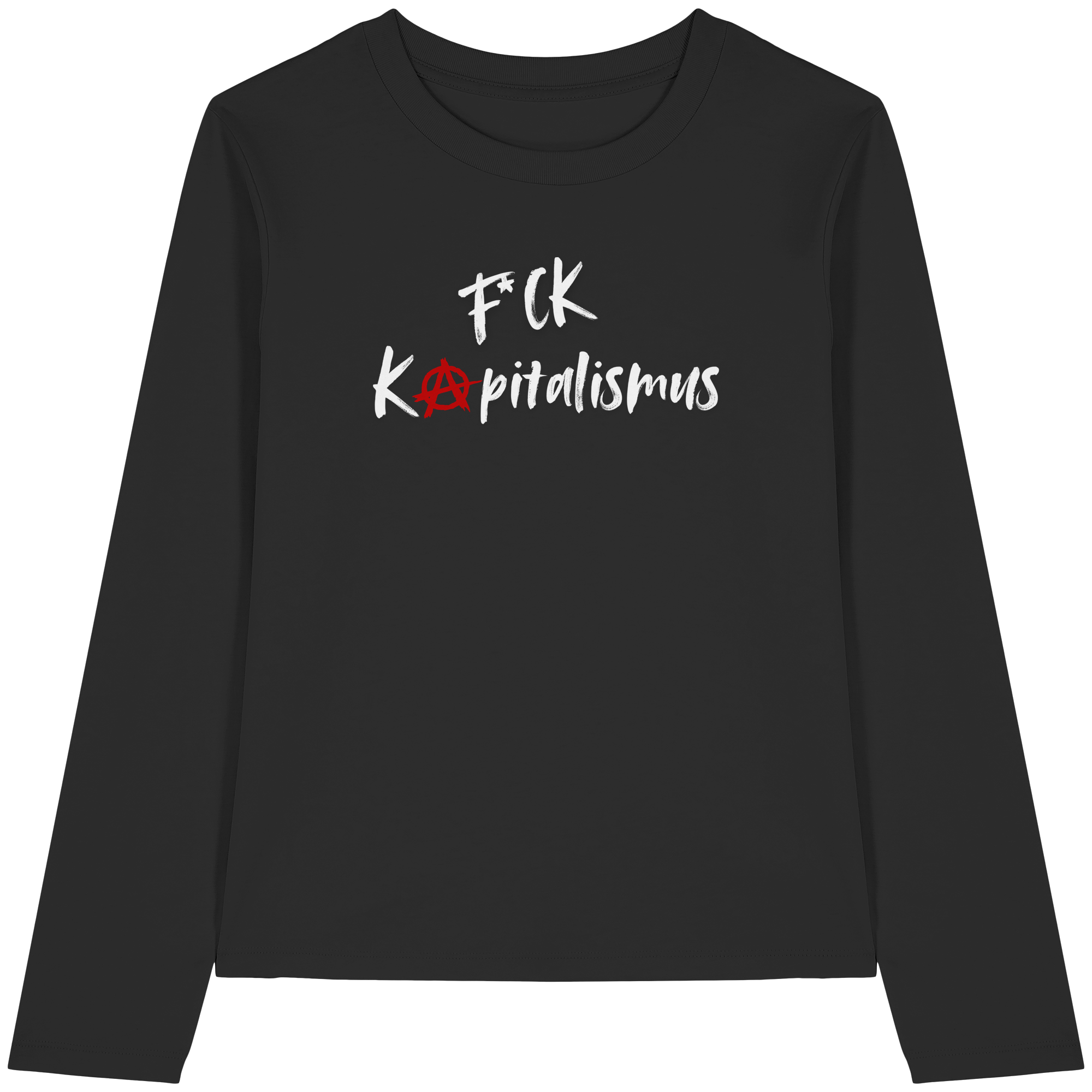 FCK Kapitalismus - Womens Organic Longsleeve T-Shirt