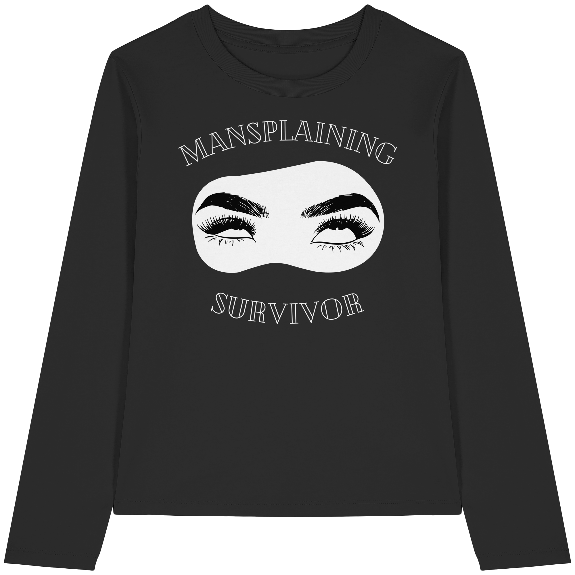 Mansplaining Survivor - Womens Organic Longsleeve T-Shirt