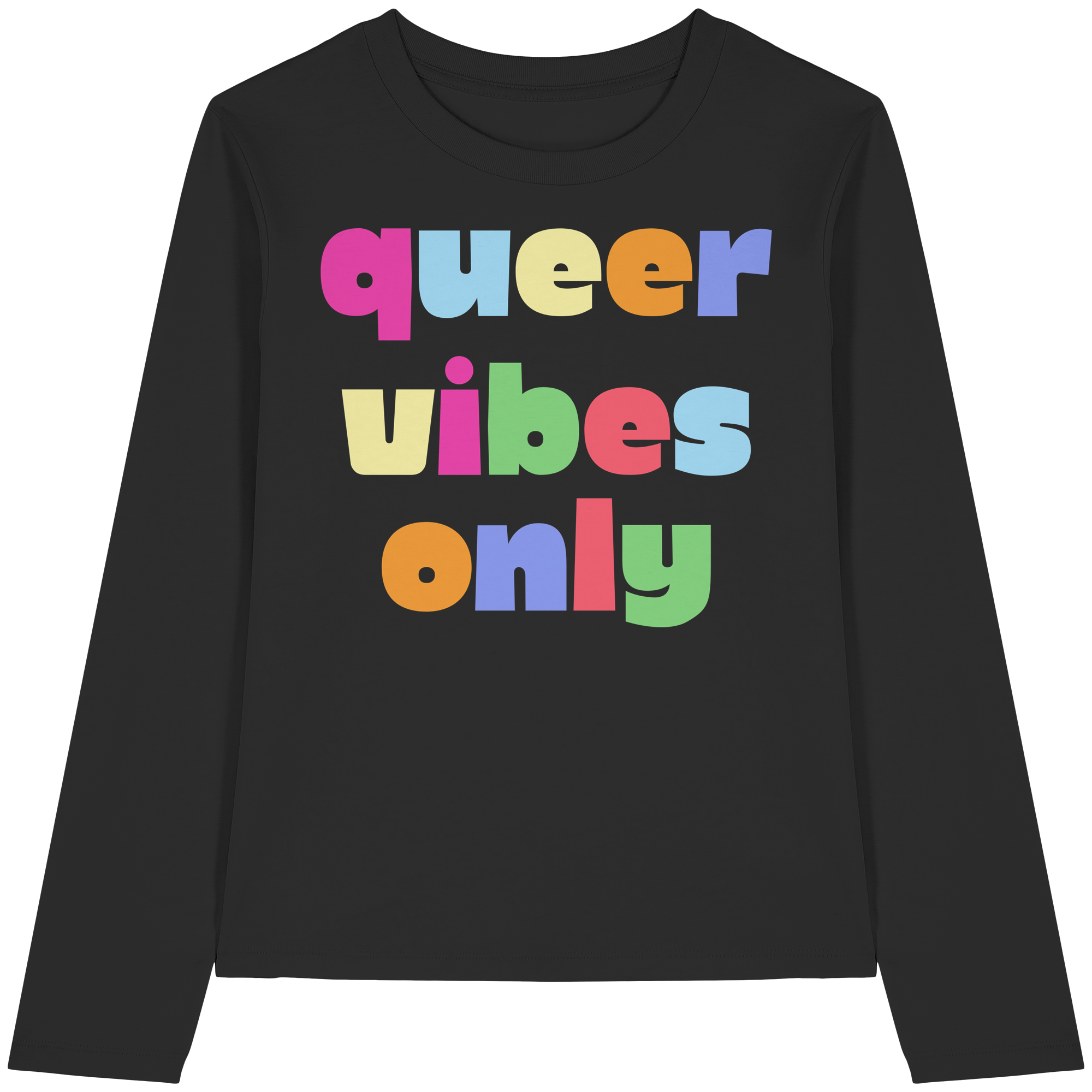 Queer Vibes Only - Womens Organic Longsleeve T-Shirt