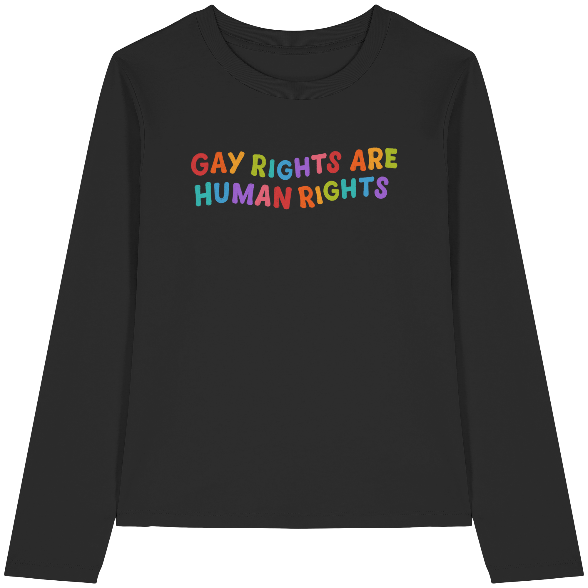 Gay Rights Are Human Rights - Womens Organic Longsleeve T-Shirt