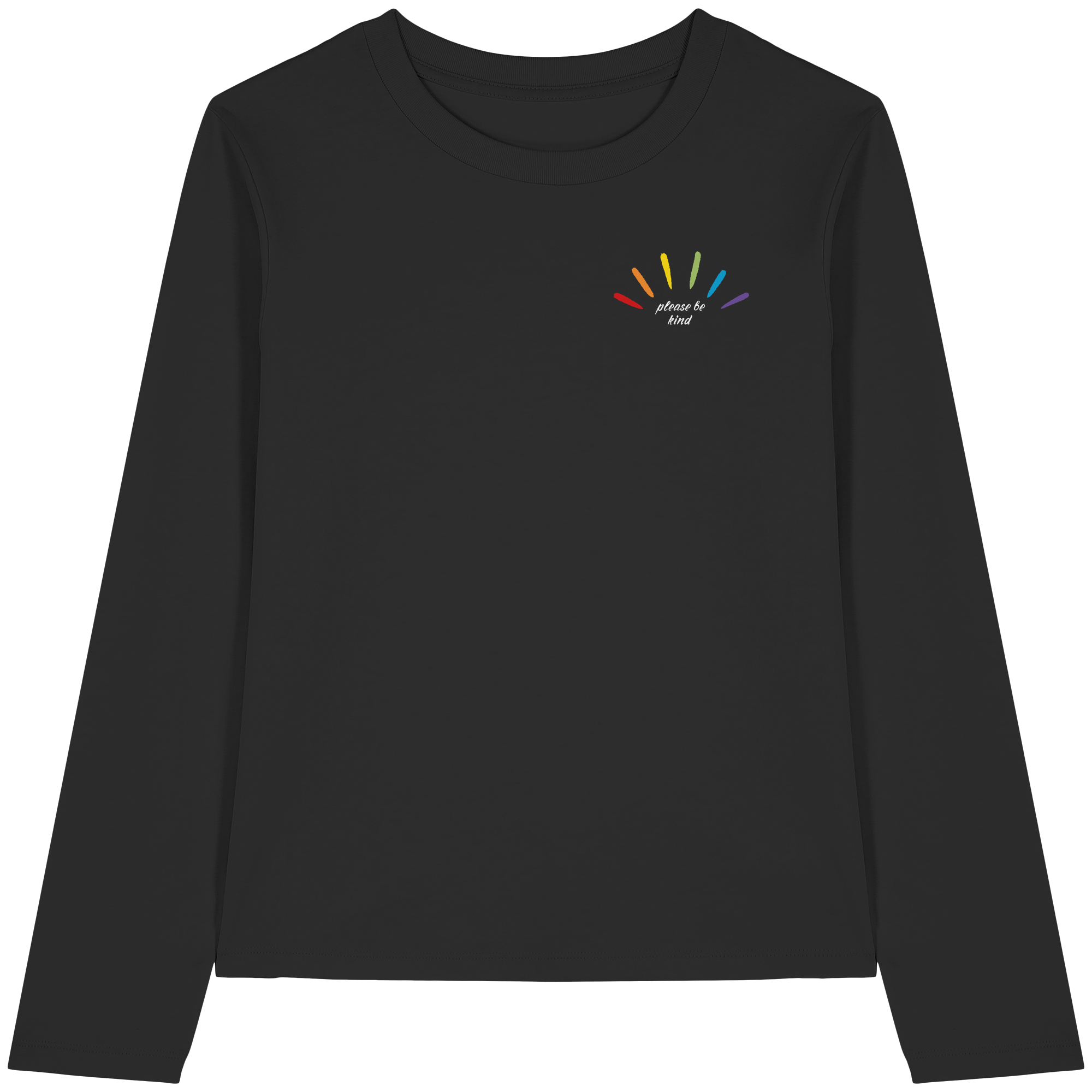 please be kind - Womens Organic Longsleeve T-Shirt