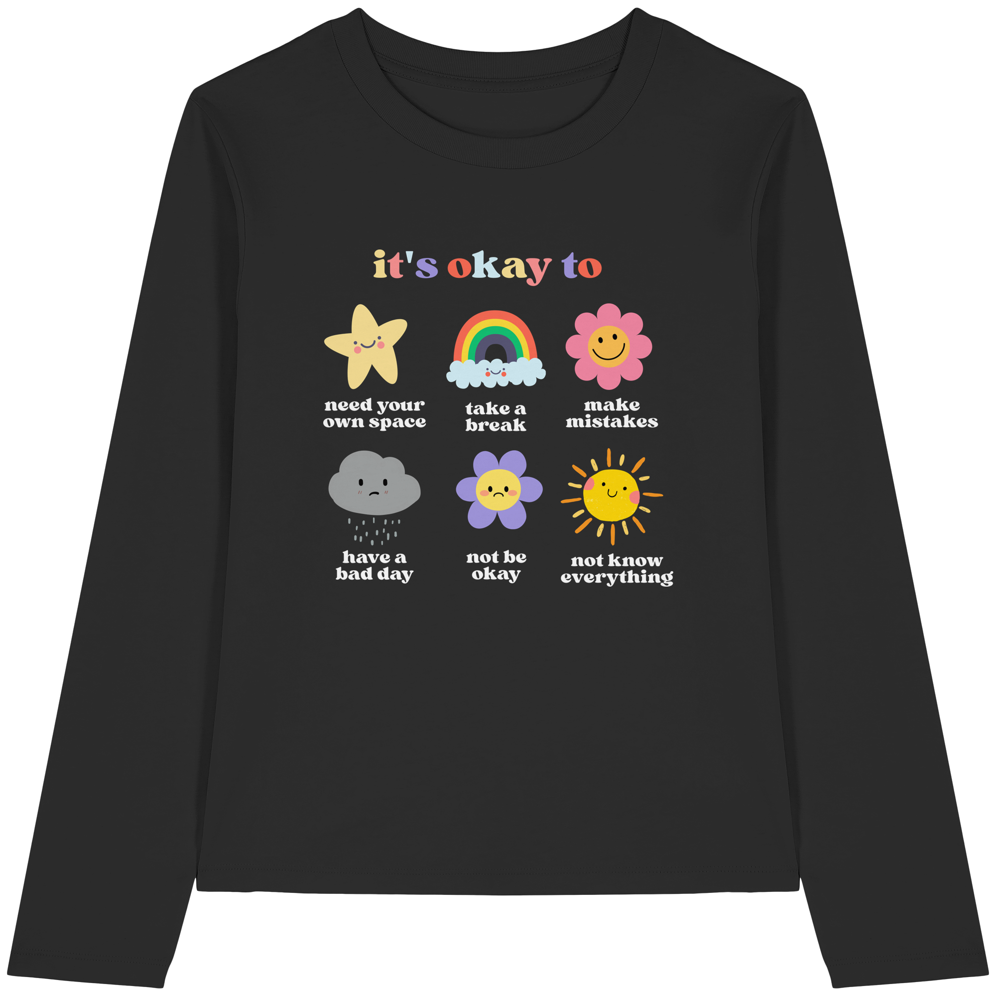 it's okay to... - Womens Organic Longsleeve T-Shirt