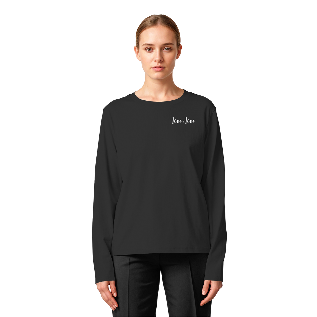 Love is Love "Calligraphy Edition" - Womens Organic Longsleeve T-Shirt