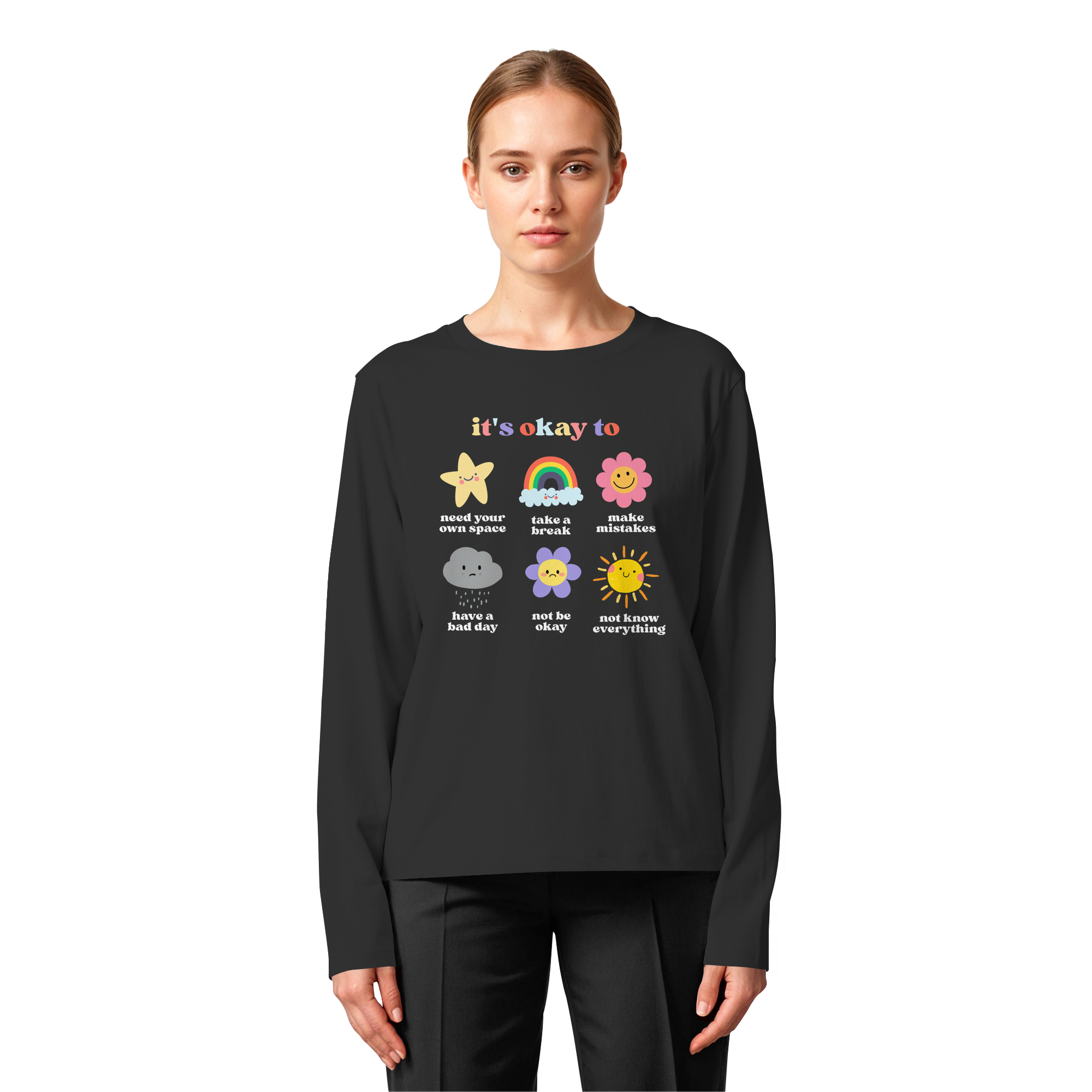 it's okay to... - Womens Organic Longsleeve T-Shirt