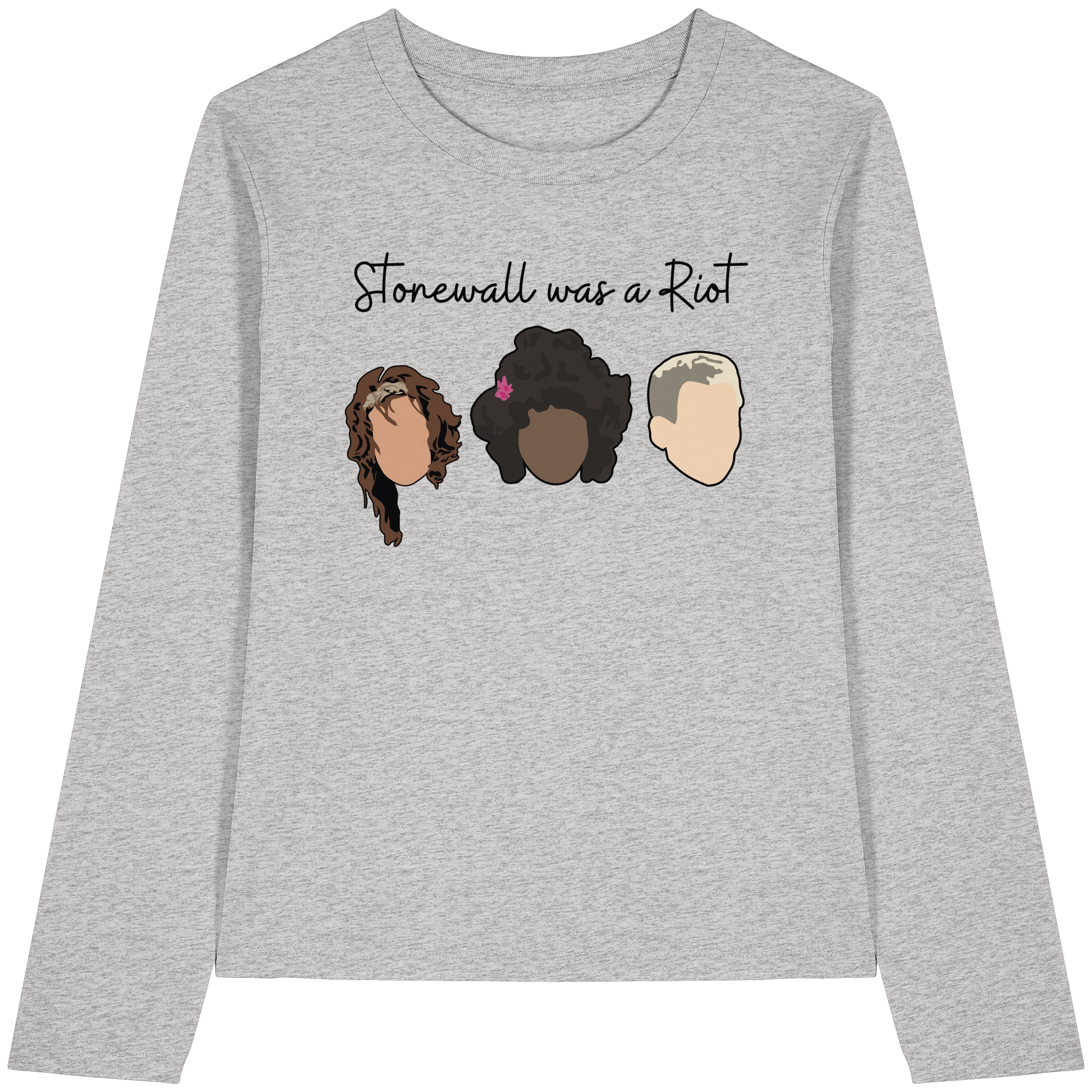 Stonewall was a Riot "Icons Edition" (hell) - Womens Organic Longsleeve T-Shirt