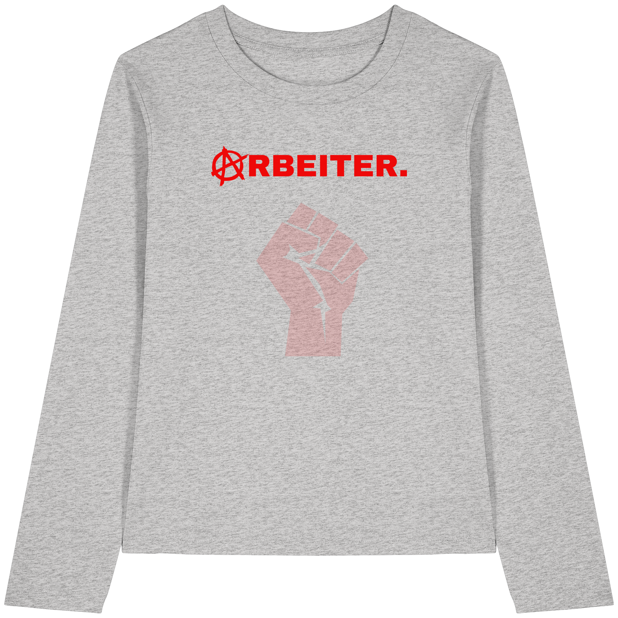 ARBEITER. "Solidarisch und Frei Edition" - Womens Organic Longsleeve T-Shirt