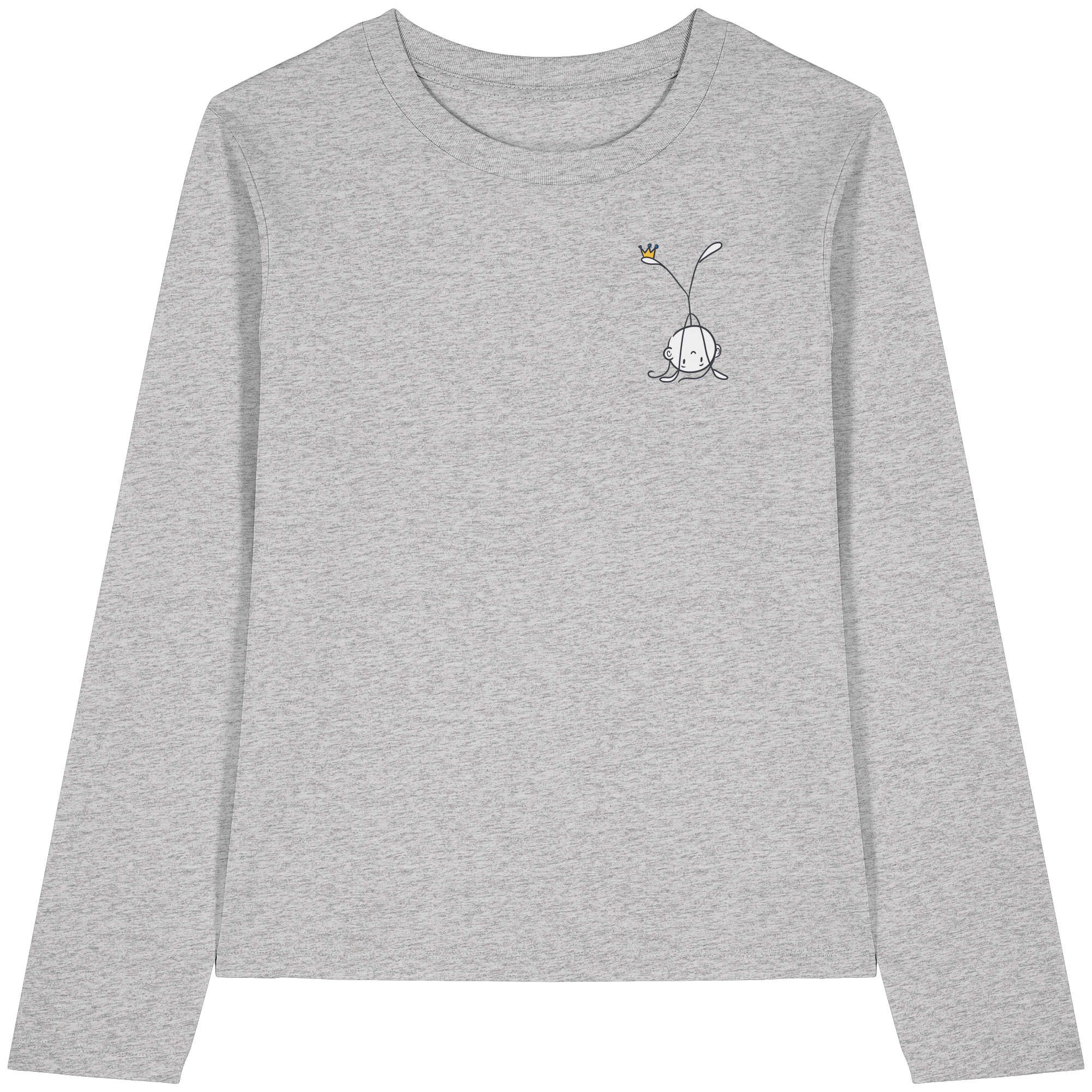 Mein Körper gehört mir "Schwarze Edition" Backprint - Womens Organic Longsleeve T-Shirt