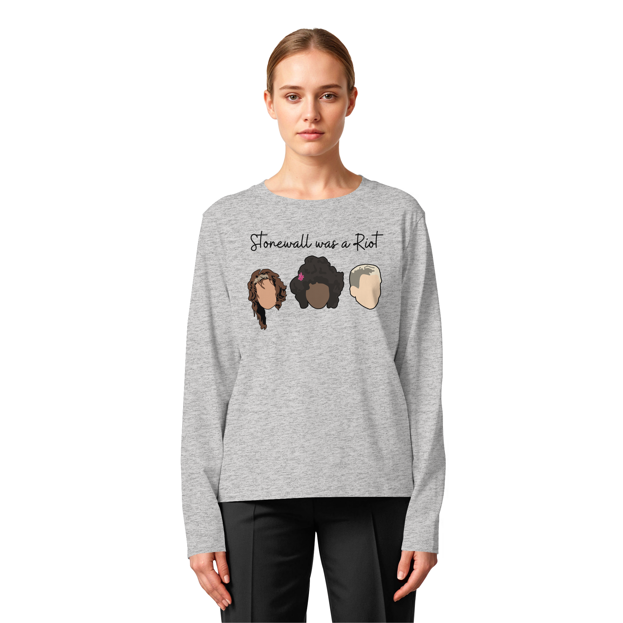 Stonewall was a Riot "Icons Edition" (hell) - Womens Organic Longsleeve T-Shirt