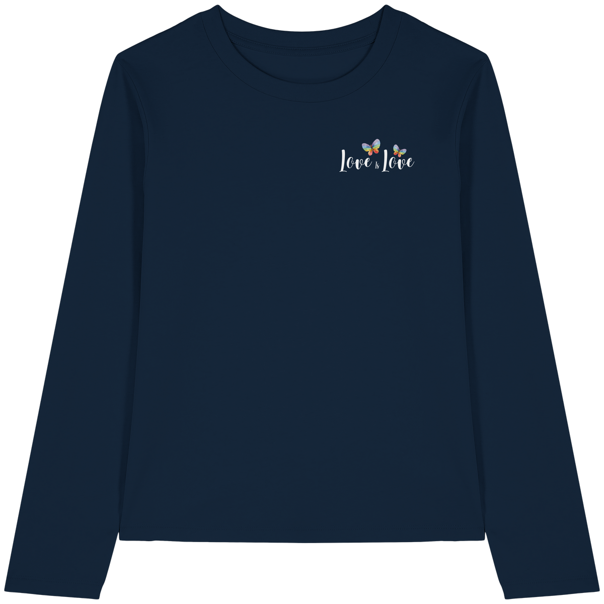 Love is Love "Butterfly Edition" - Womens Organic Longsleeve T-Shirt