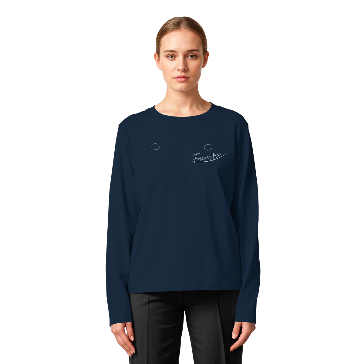 Forever Free nach Mastektomie "linksseitige Edition" - Womens Organic Longsleeve T-Shirt