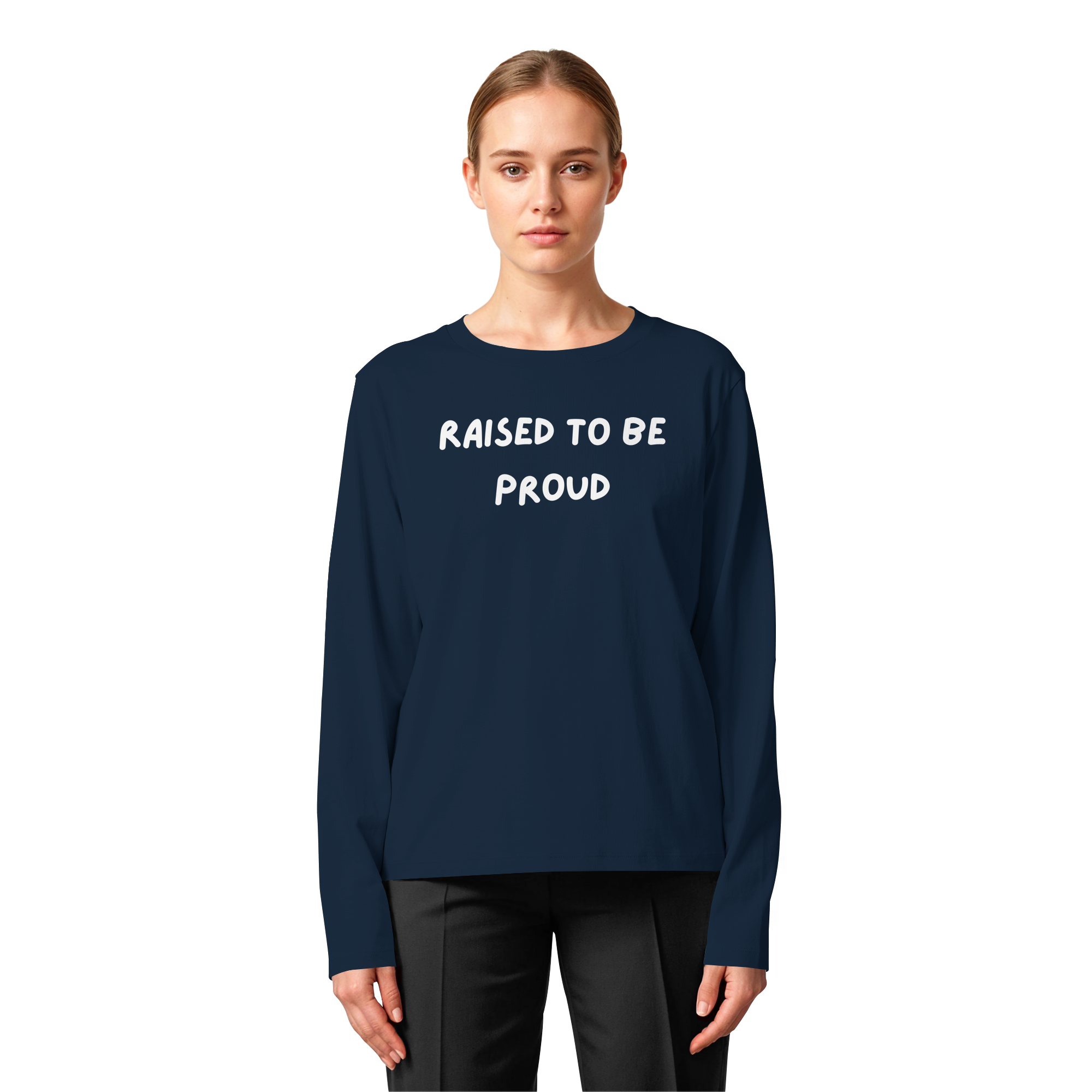 Raised To Be Proud - Womens Organic Longsleeve T-Shirt