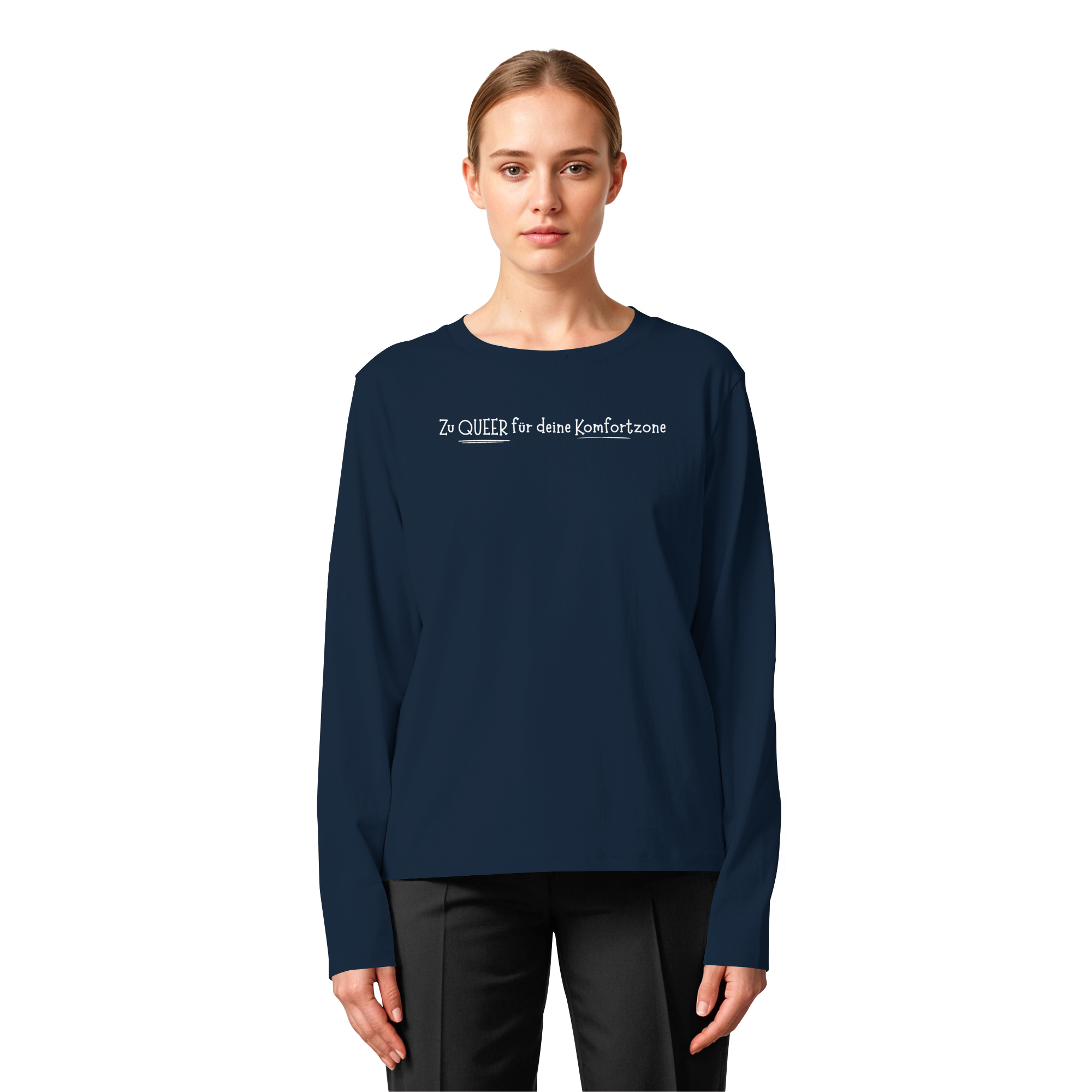 Zu Queer für deine Komfortzone - Womens Organic Longsleeve T-Shirt
