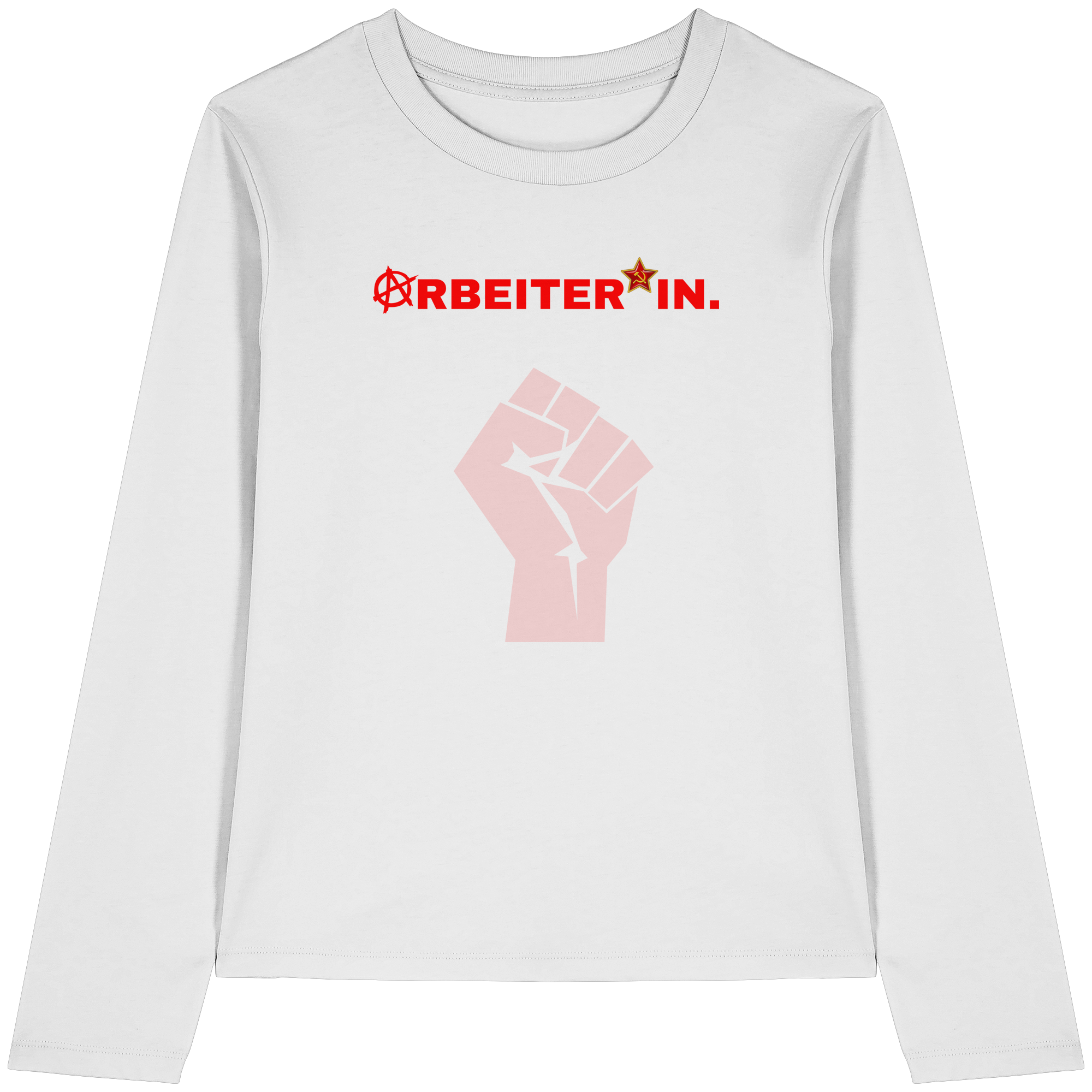 ARBEITER*IN. "Solidarisch und Frei Edition" - Womens Organic Longsleeve T-Shirt