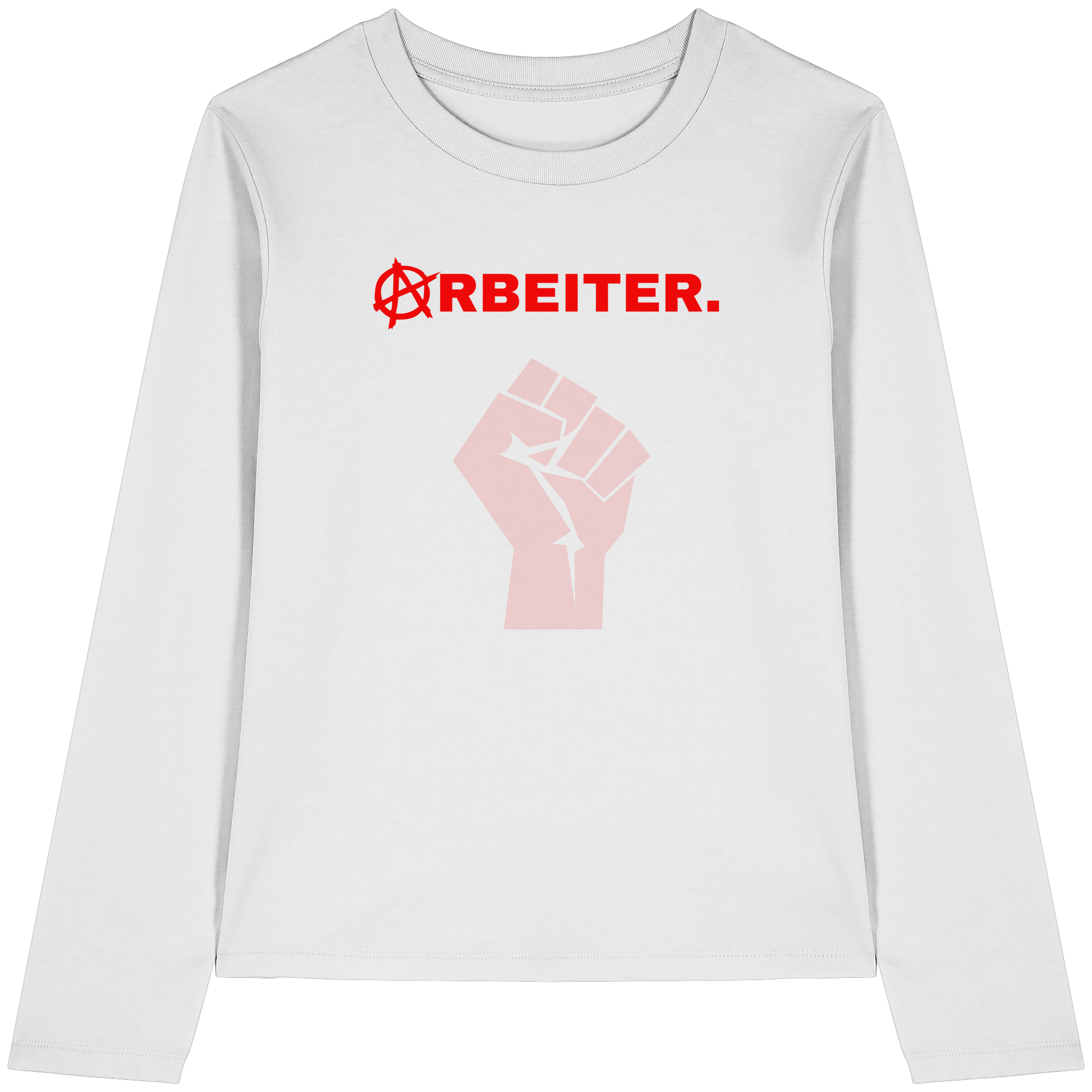 ARBEITER. "Solidarisch und Frei Edition" - Womens Organic Longsleeve T-Shirt