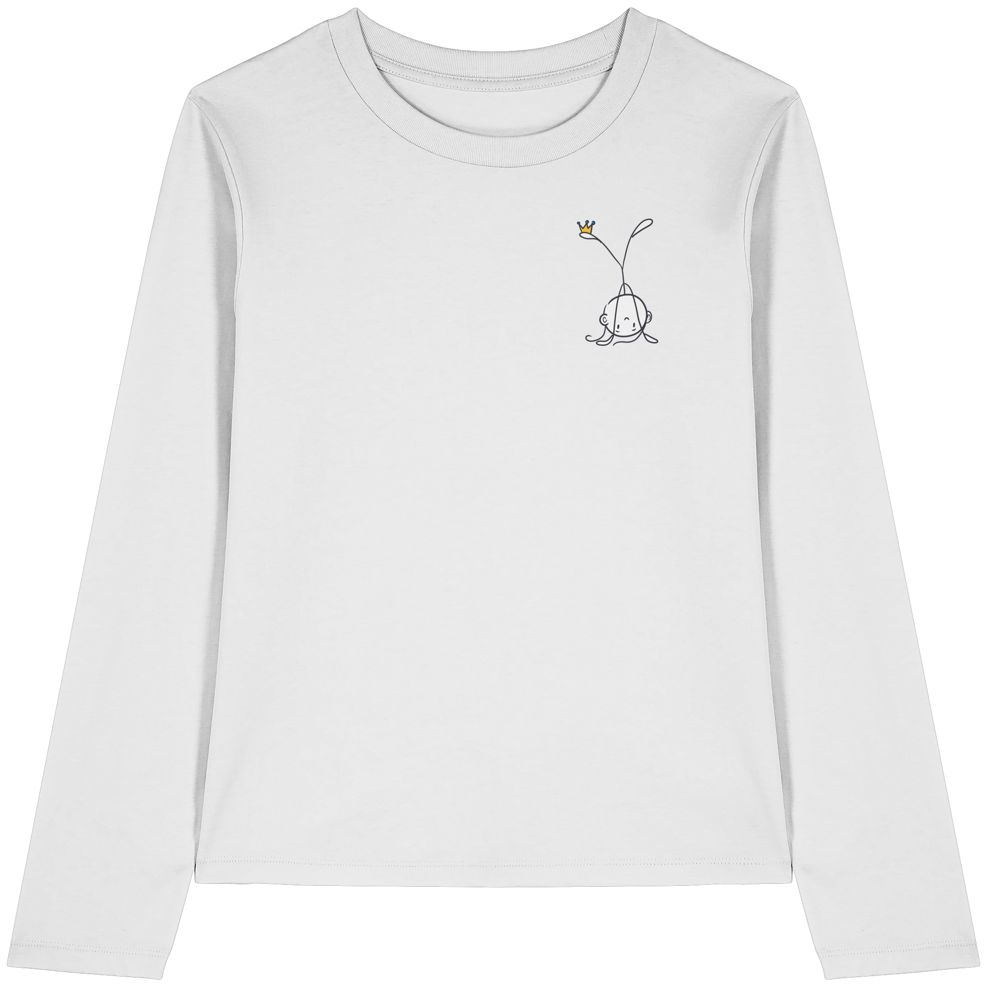 Mein Körper gehört mir "Schwarze Edition" Backprint - Womens Organic Longsleeve T-Shirt