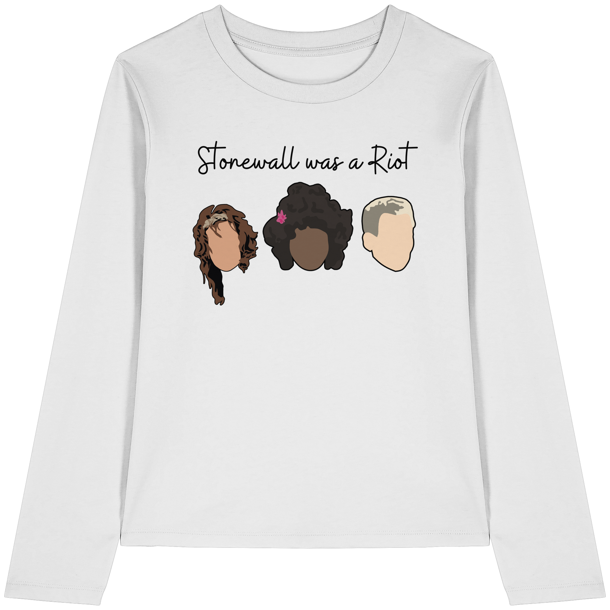 Stonewall was a Riot "Icons Edition" (hell) - Womens Organic Longsleeve T-Shirt