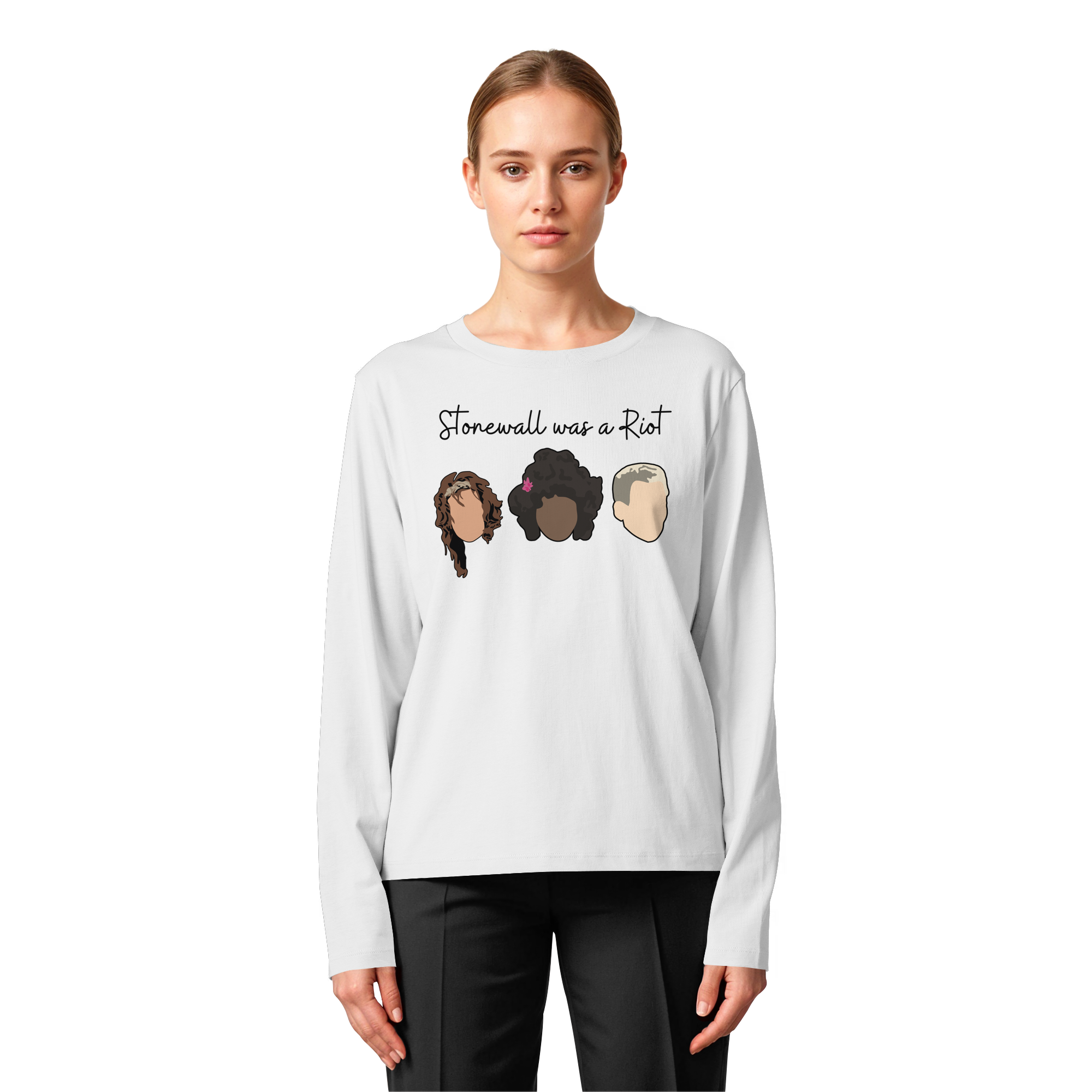 Stonewall was a Riot "Icons Edition" (hell) - Womens Organic Longsleeve T-Shirt
