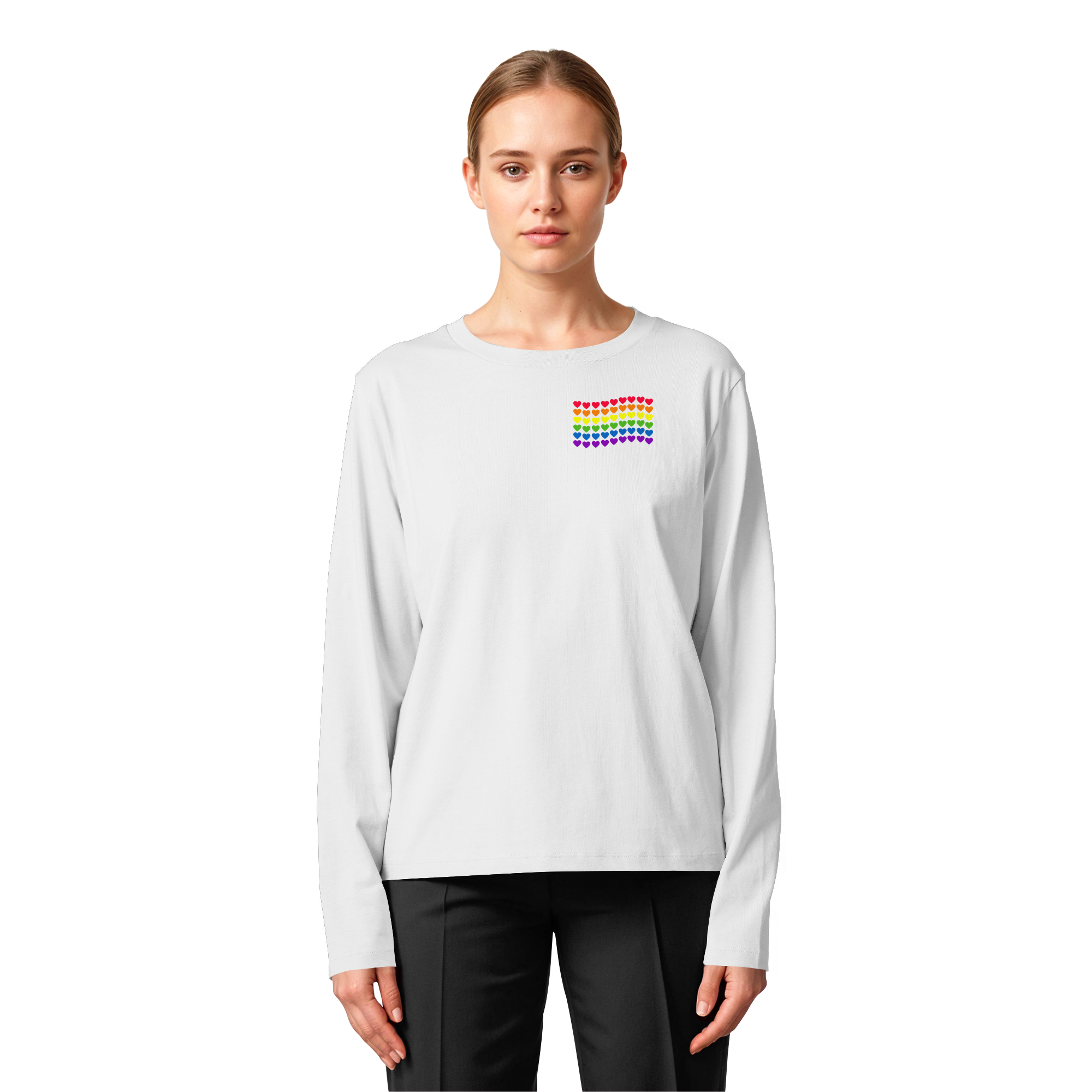 Herzenflagge - Womens Organic Longsleeve T-Shirt