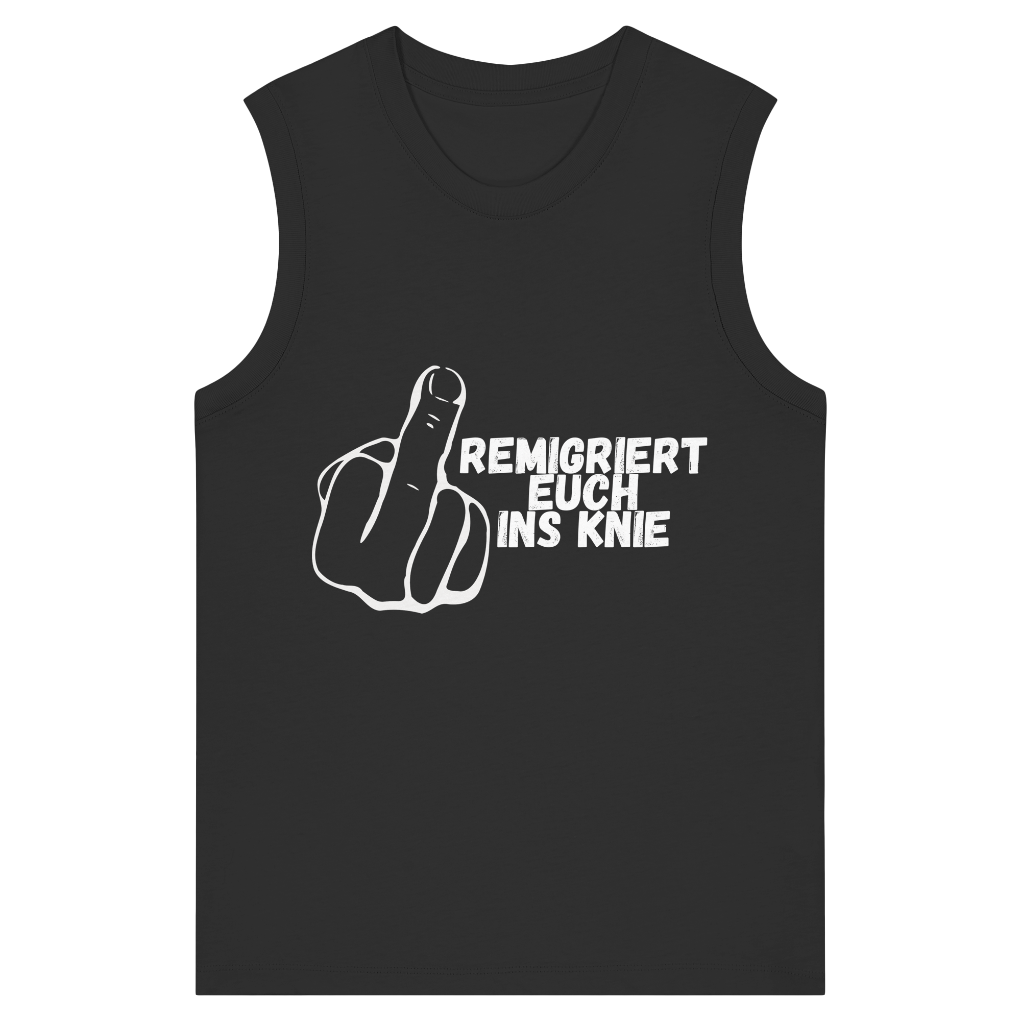 Remigriert Euch ins Knie "Mittelfinger Edition" - Womens Organic Tank Top
