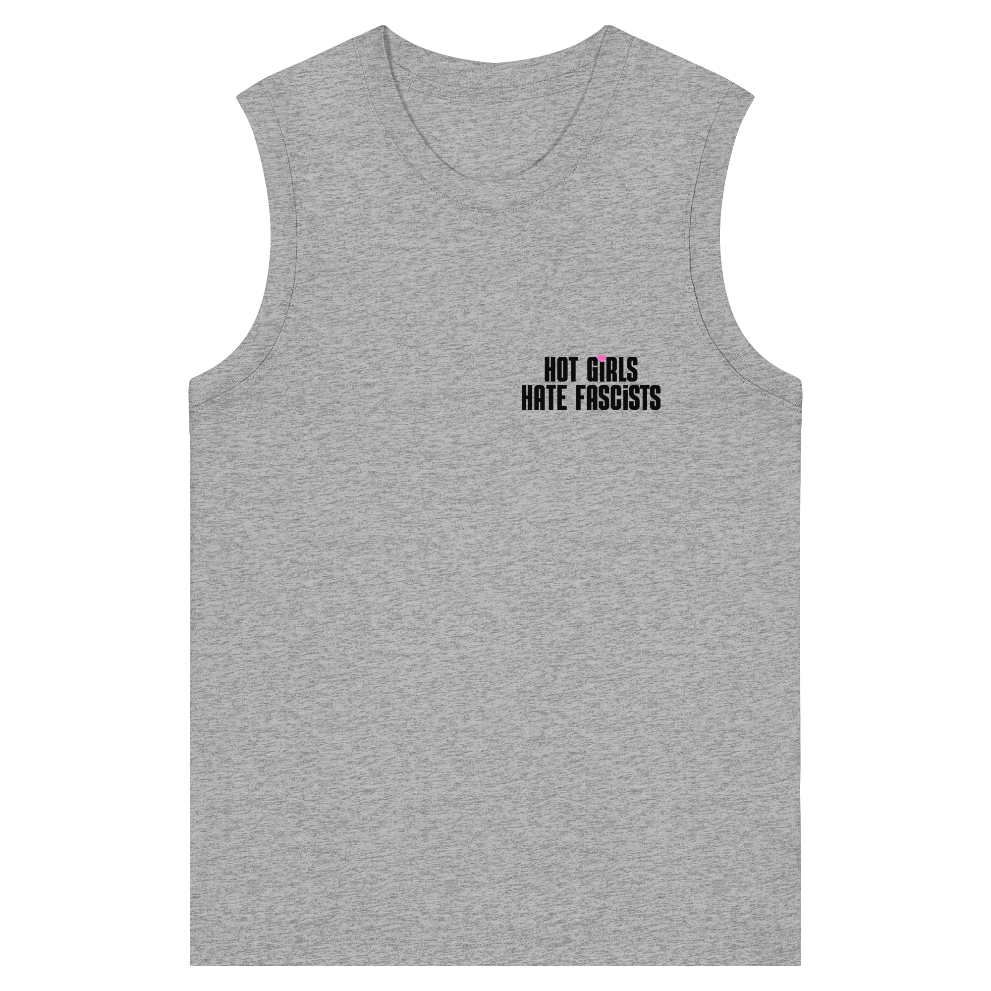 Hot Girls Hate Fascists (hell) - Womens Organic Tank Top