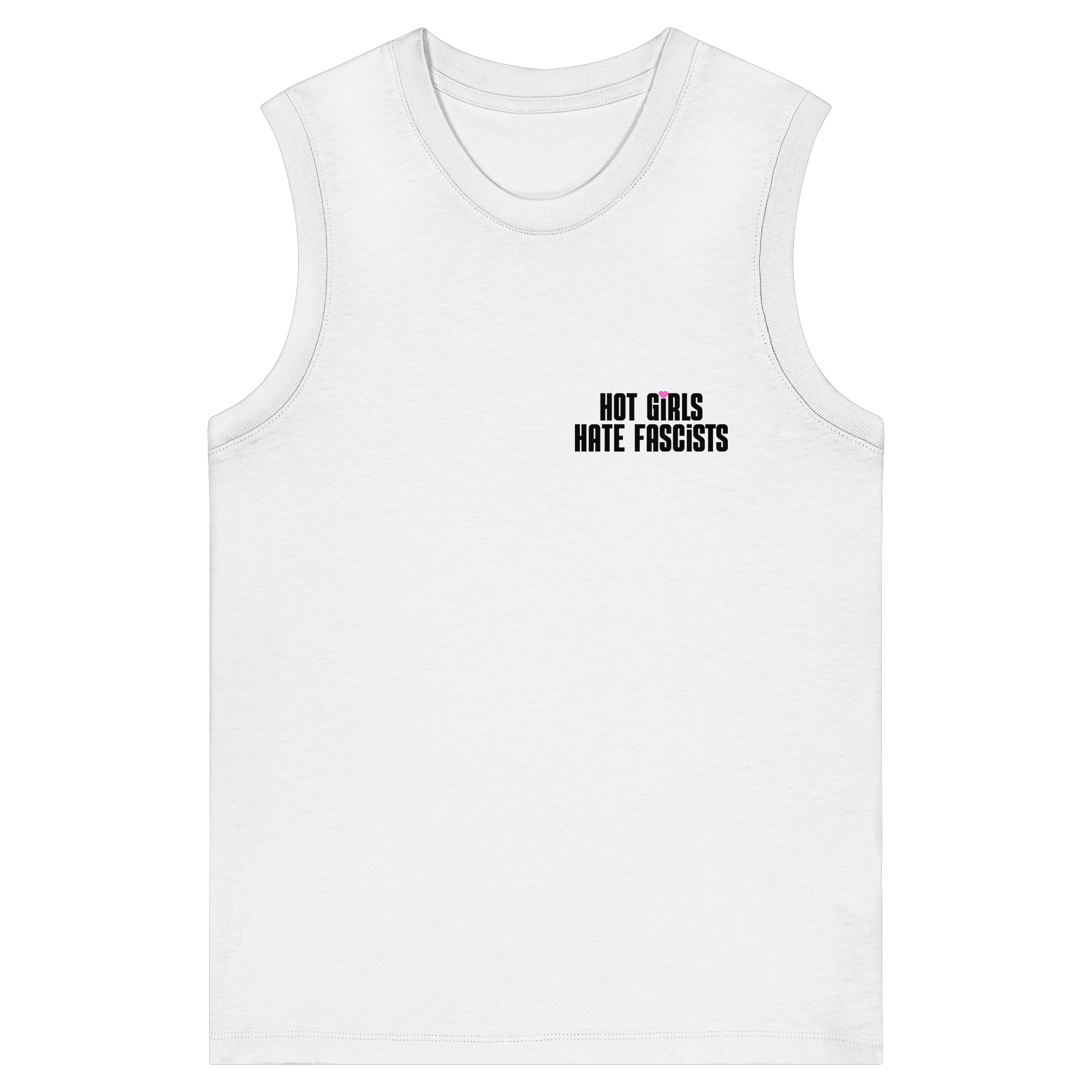 Hot Girls Hate Fascists (hell) - Womens Organic Tank Top