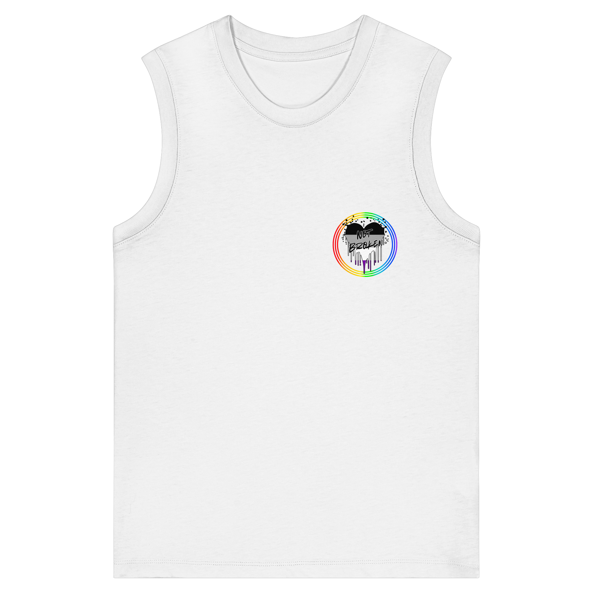 Asexual Not Broken "Regenbogenkreis Edition" - Womens Organic Tank Top