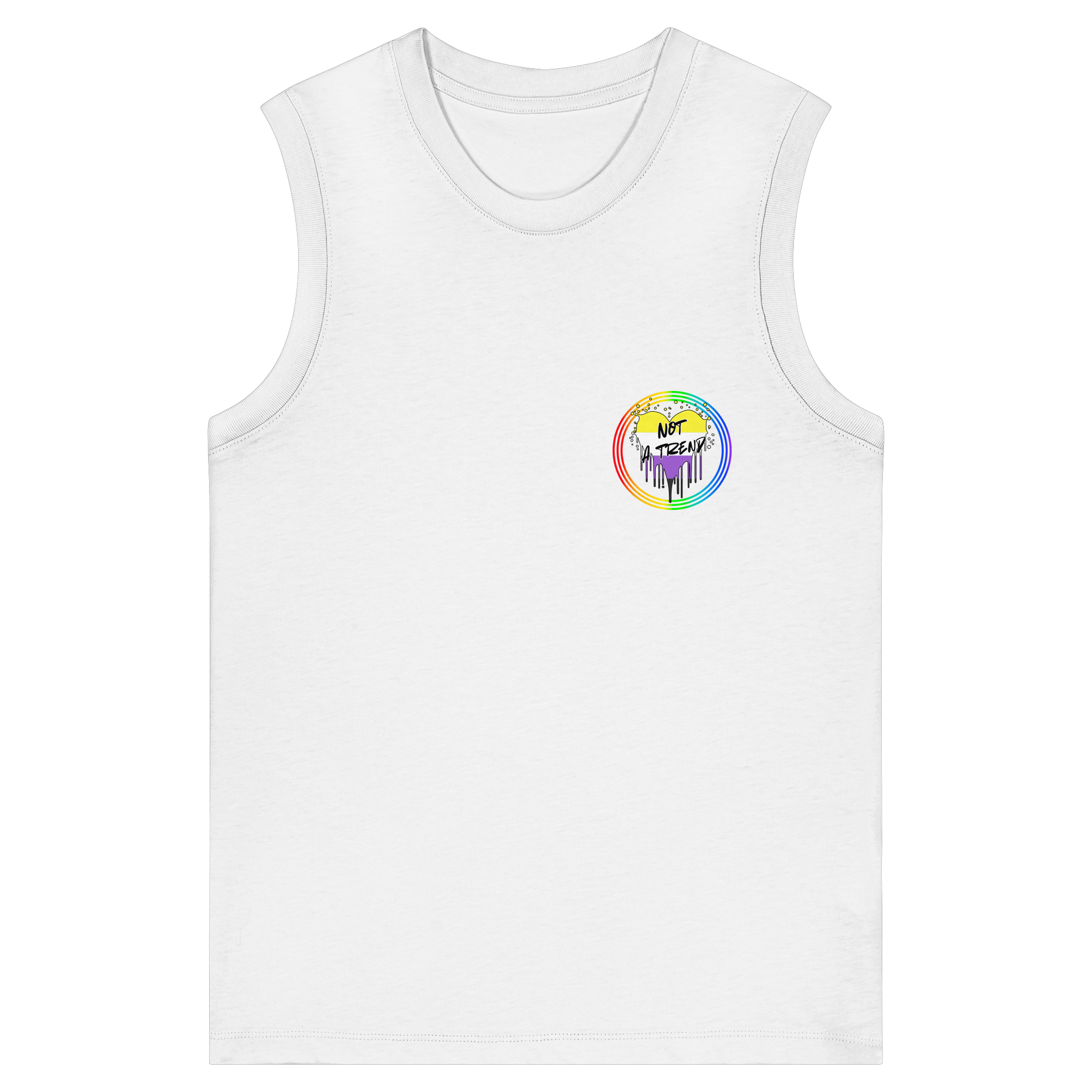 Nonbinary Not a Trend "Regenbogenkreis Edition" - Womens Organic Tank Top