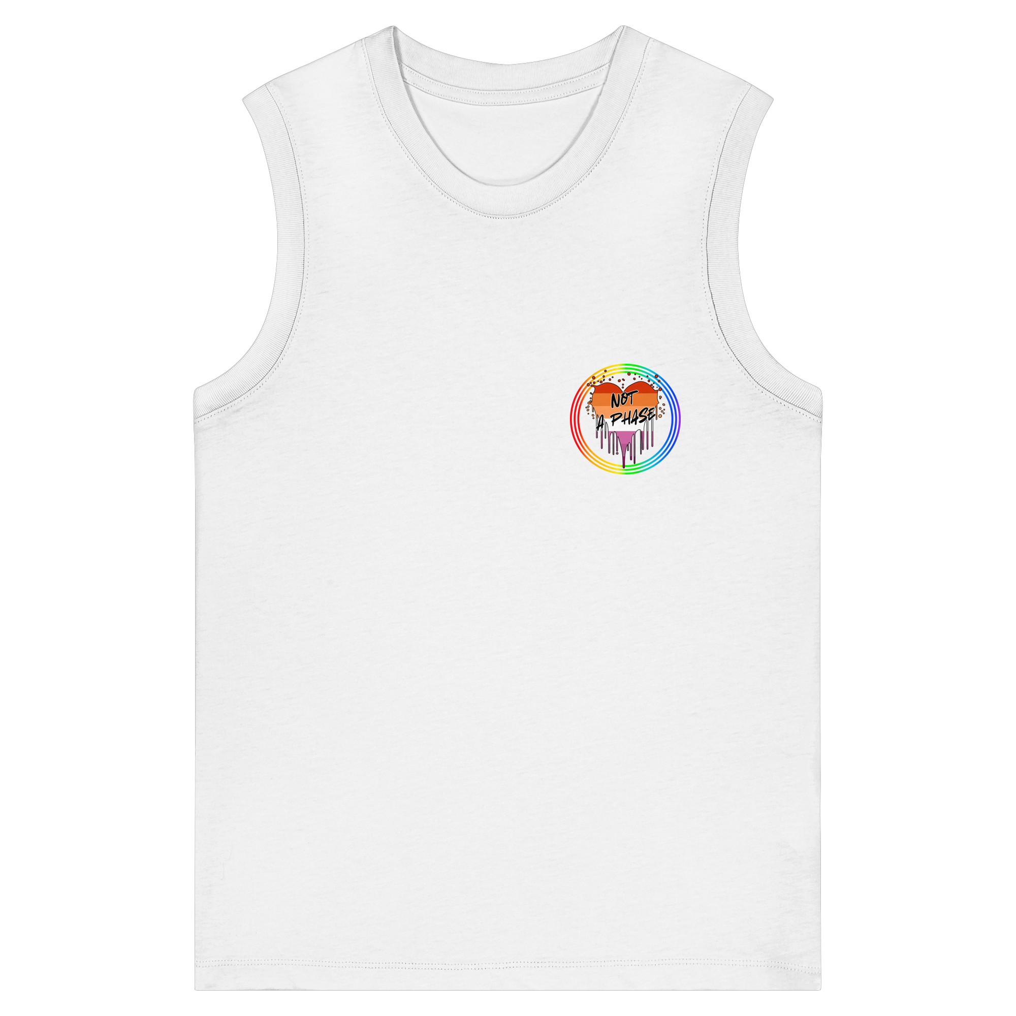 Lesbian Not a Phase "Regenbogenkreis Edition" - Womens Organic Tank Top