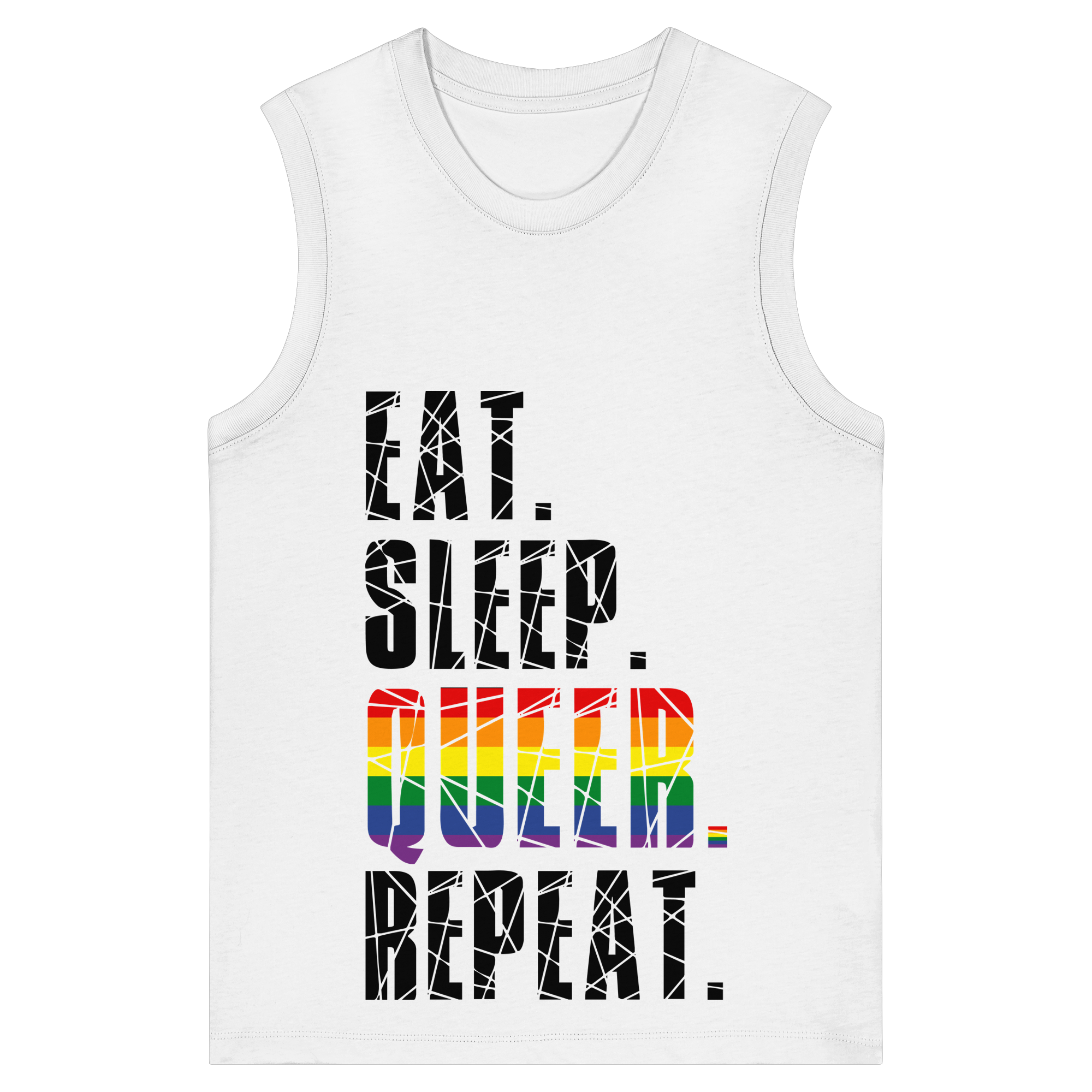 EAT. SLEEP. QUEER. REPEAT. - Womens Organic Tank Top